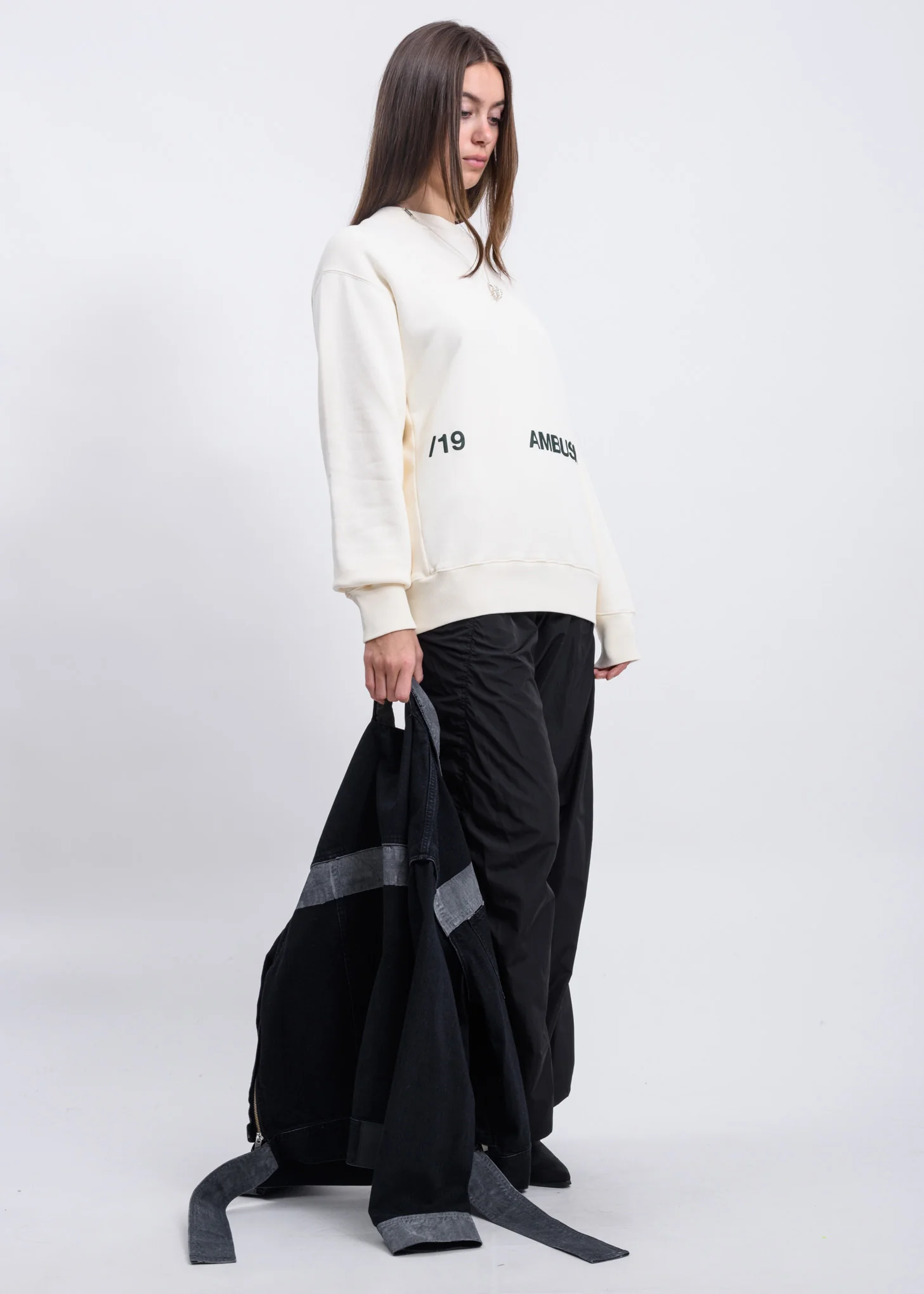 White '19 AMBUSH  Logo Crewneck - Image 5