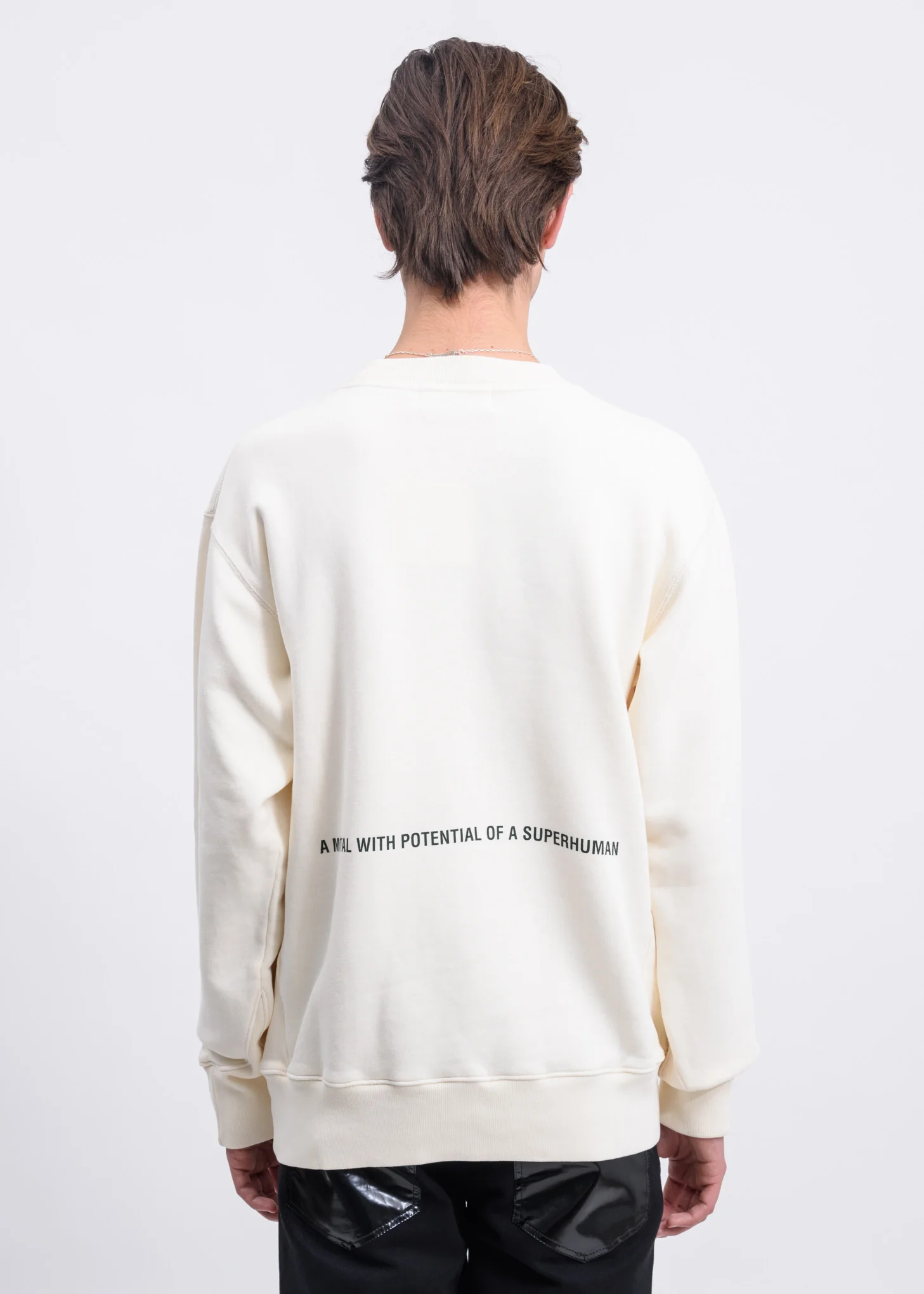 White '19 AMBUSH  Logo Crewneck - Image 2