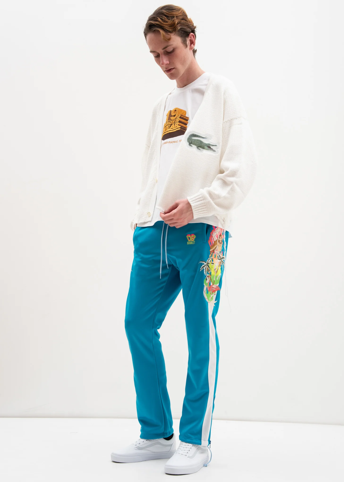 White “19SS” 3D Embroidery T-Shirt - Image 3