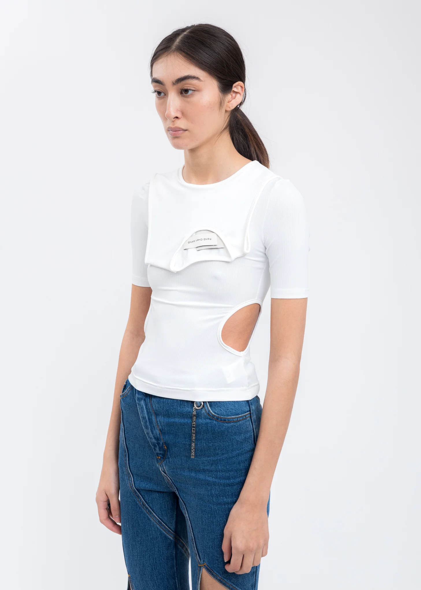 White 2 In 1 T-Shirt - Image 3