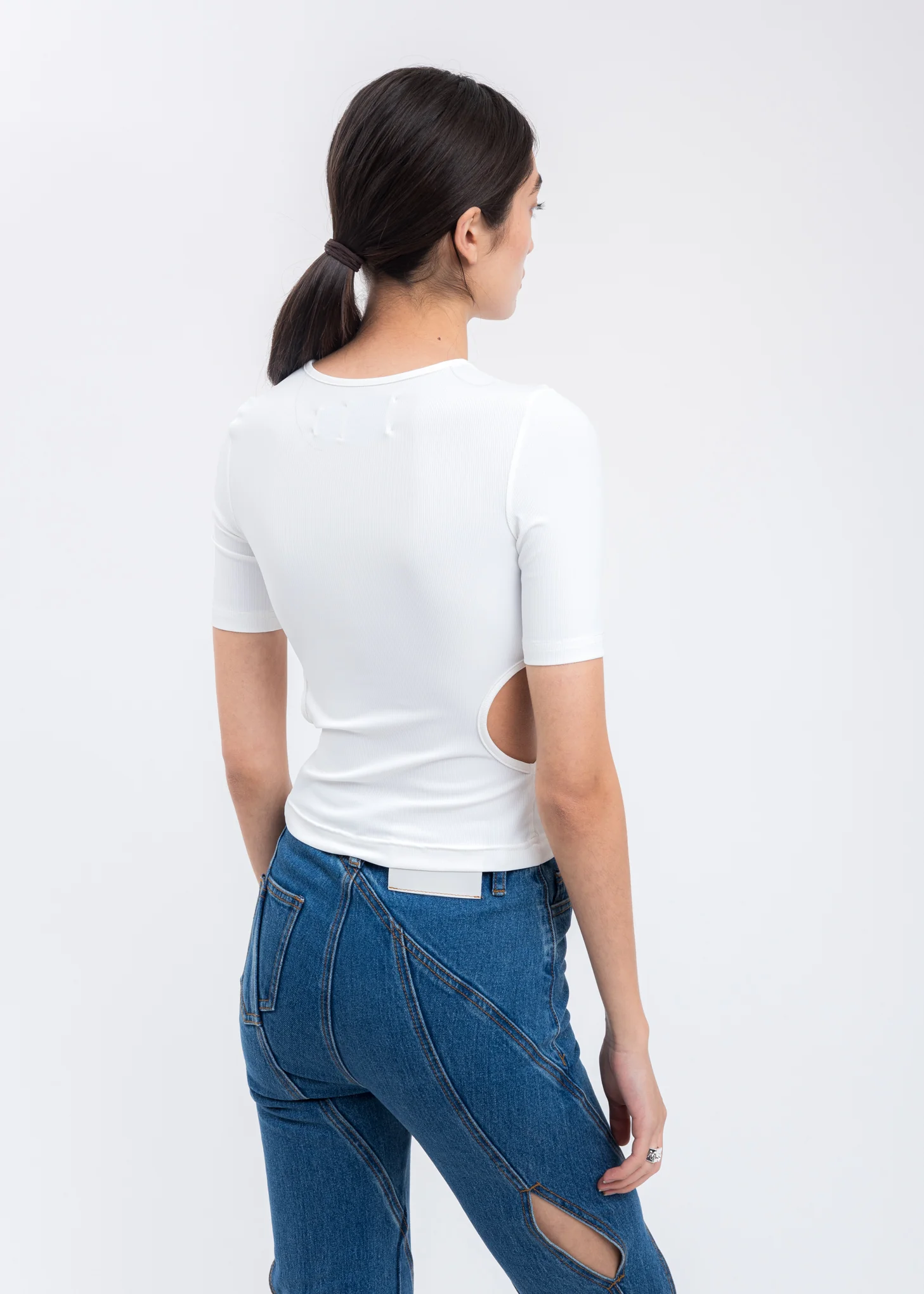 White 2 In 1 T-Shirt - Image 4