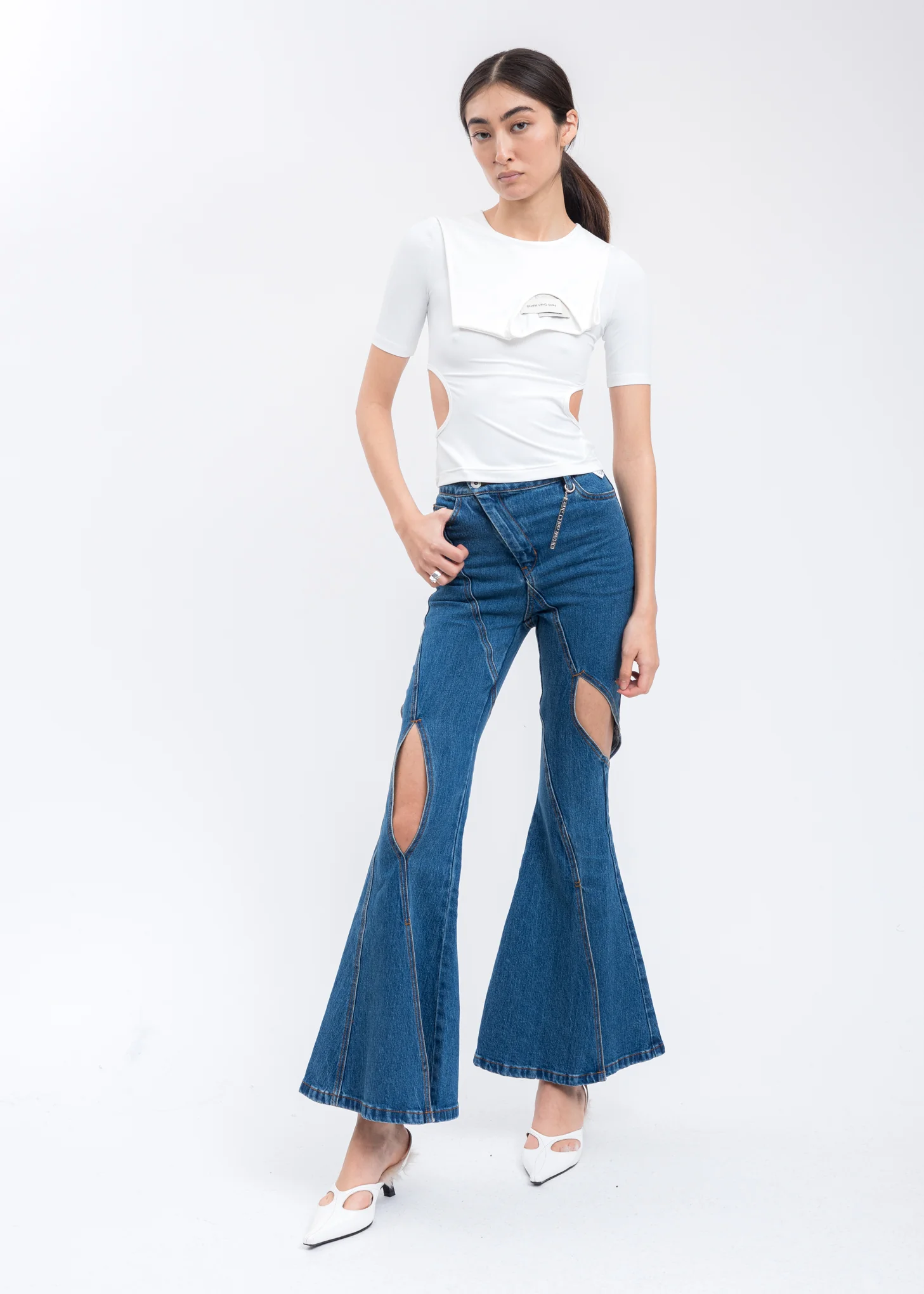 White 2 In 1 T-Shirt - Image 5
