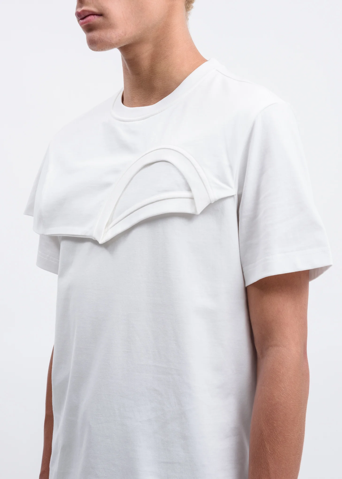 White 2 In 1 T-Shirt - Image 2