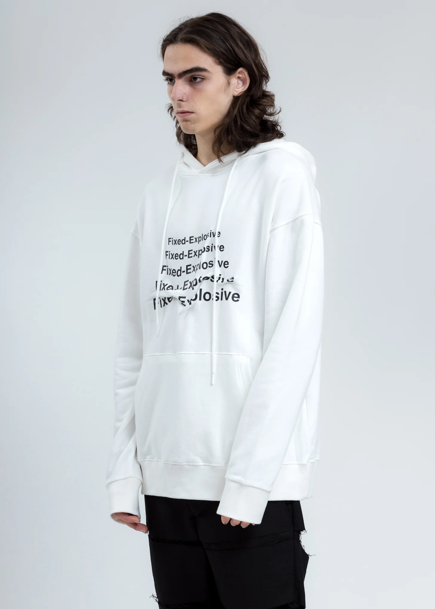 White 3.1 Hoodie Right - Image 3