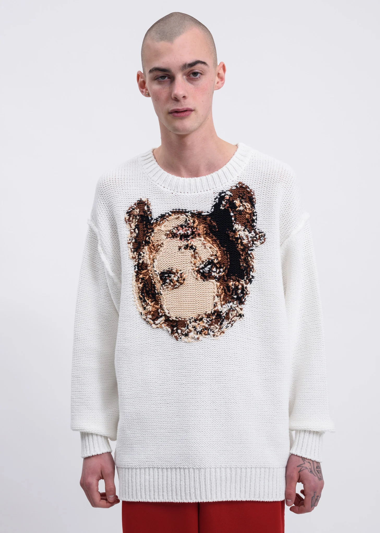 White Acting Someone Knitwear