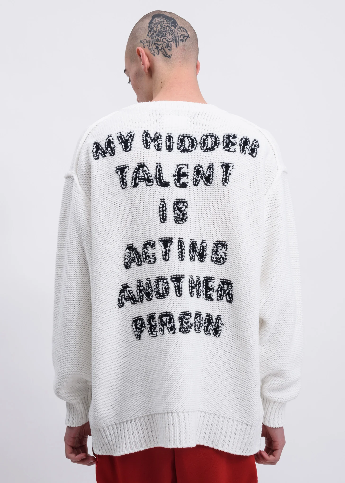 White Acting Someone Knitwear - Image 3