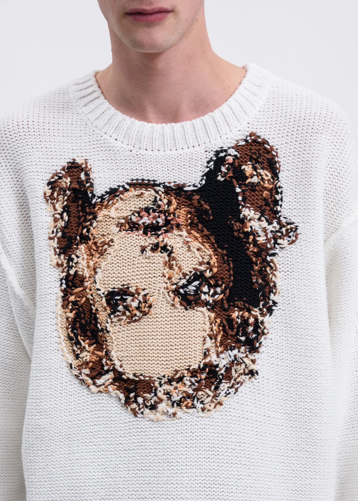 White Acting Someone Knitwear - Image 4