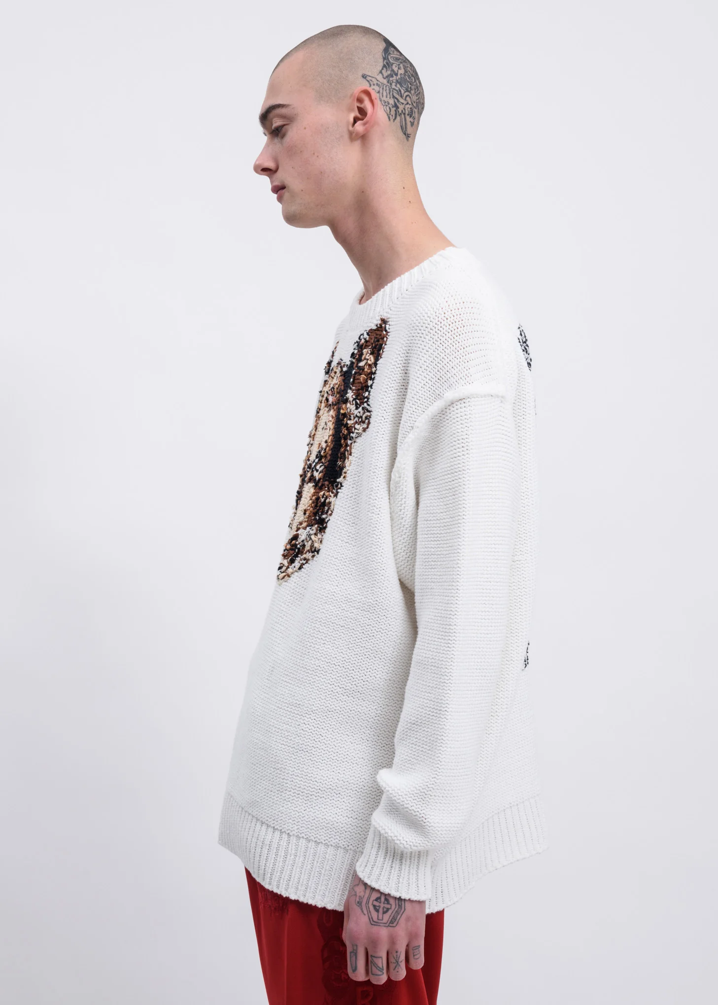 White Acting Someone Knitwear - Image 5