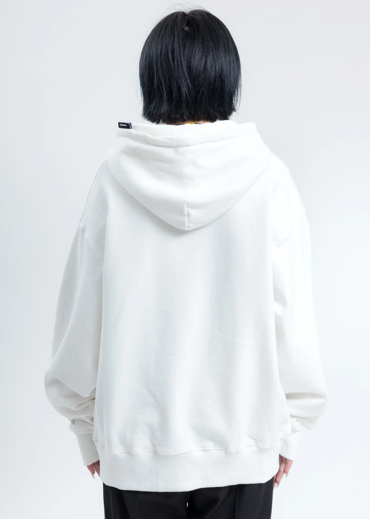 White Addamâ€™s Family Photo Print Hoodie - Image 4