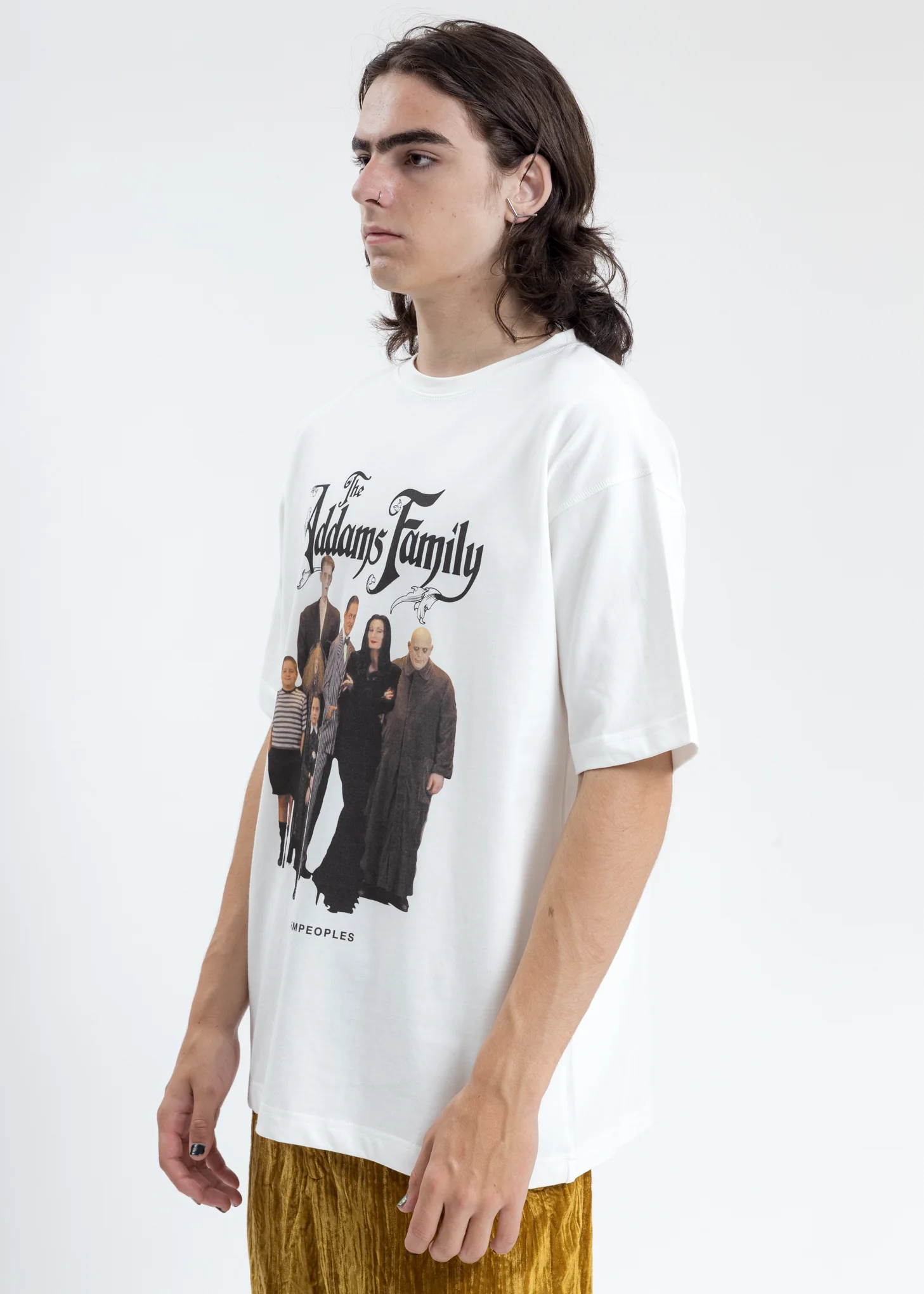 White Addam’s Family Photo Print Tee - Image 3