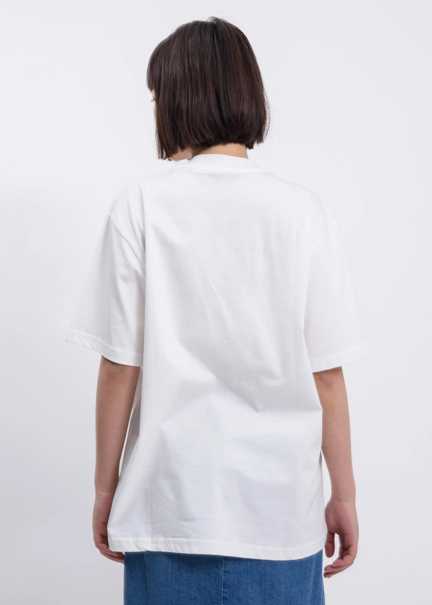 White Alphabet Print T-Shirt - Image 3