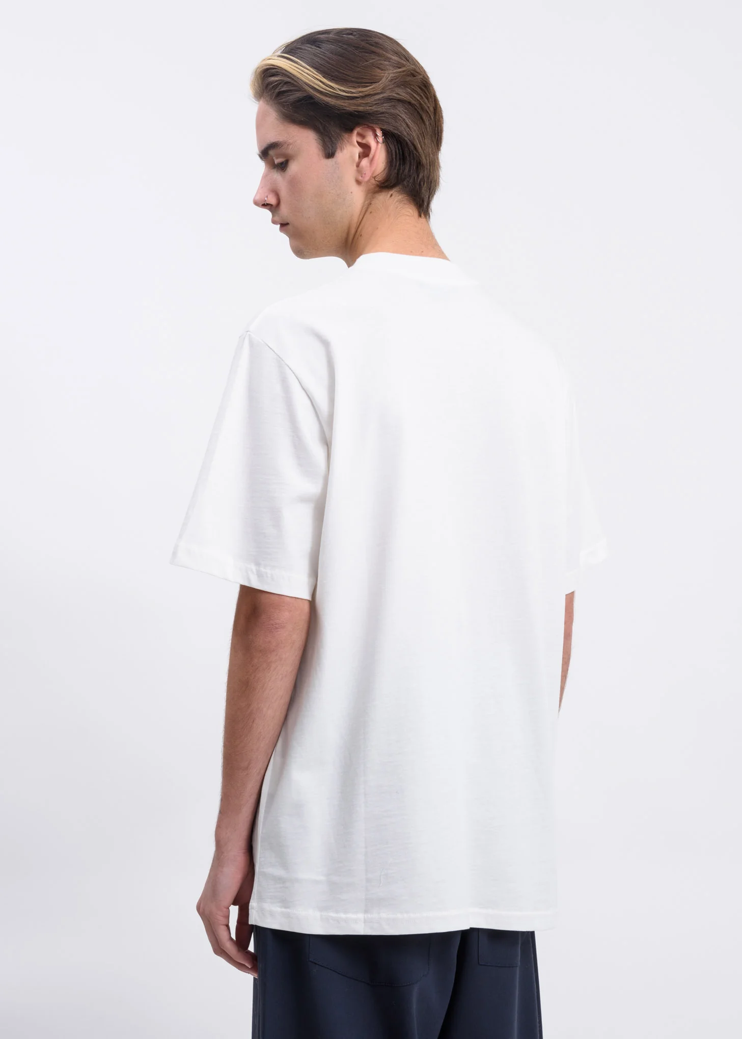 White Alphabet Print T-Shirt - Image 3