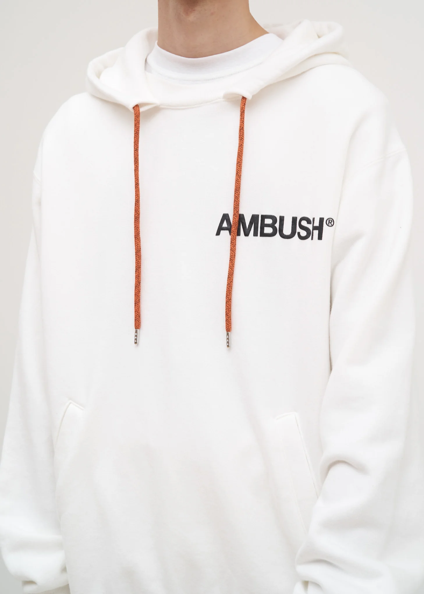 White Ambush Print Hoodie - Image 4