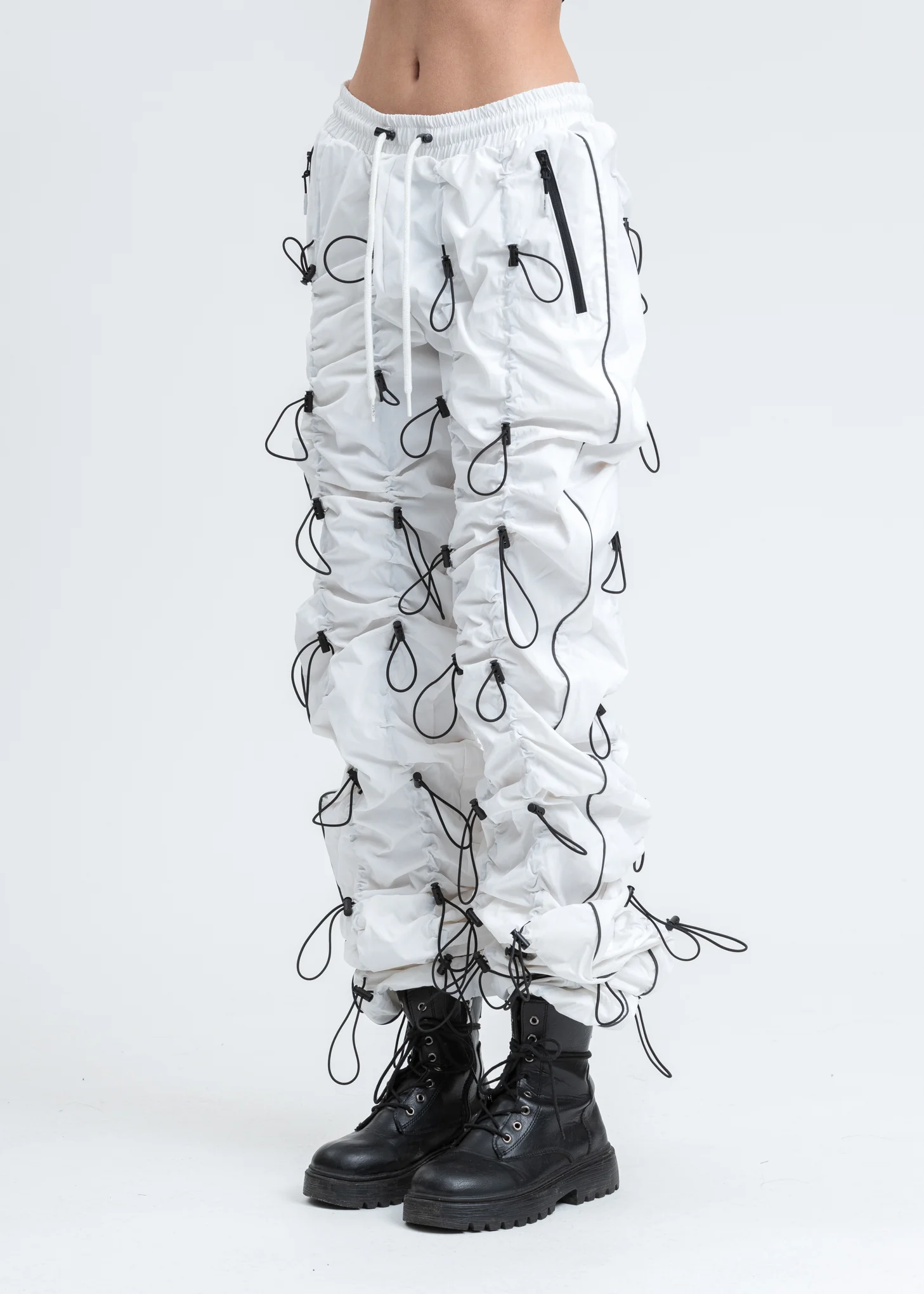 White And Black GOBCHANG Pants