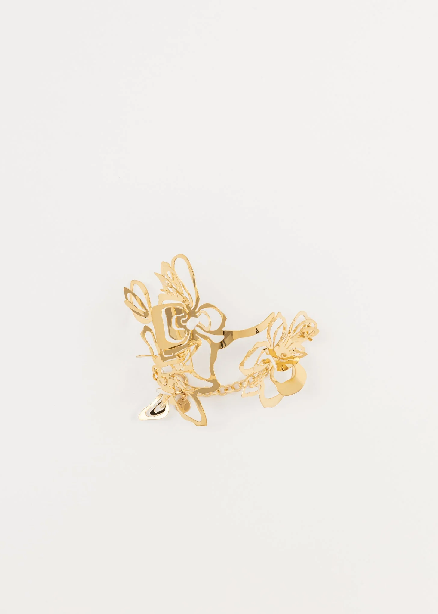White And Gold ORCHID Bracelet - Image 6