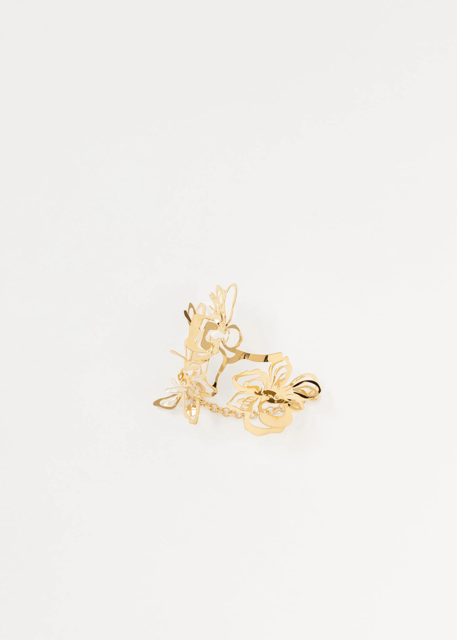 White And Gold ORCHID Bracelet - Image 7