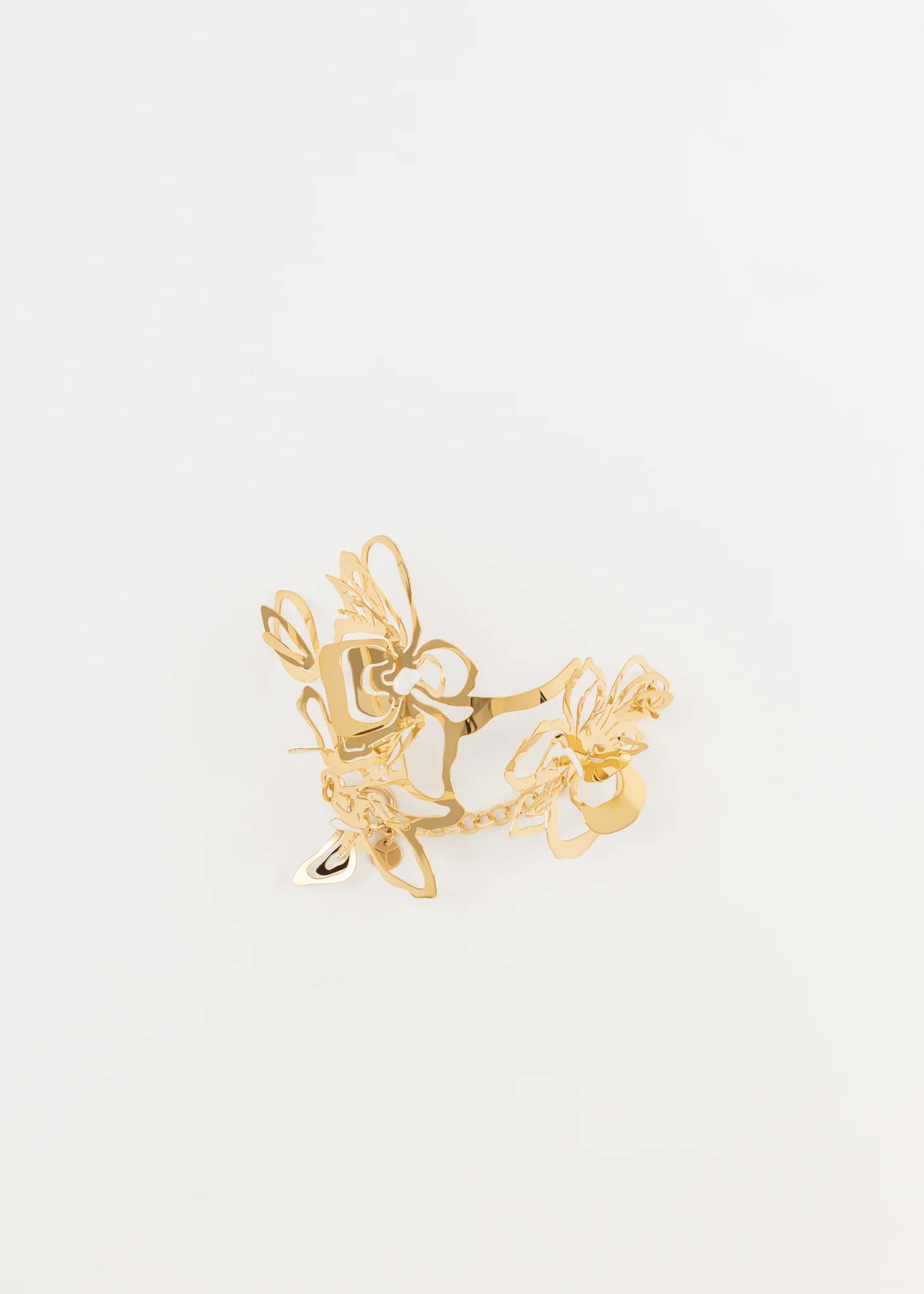 White And Gold ORCHID Bracelet - Image 7