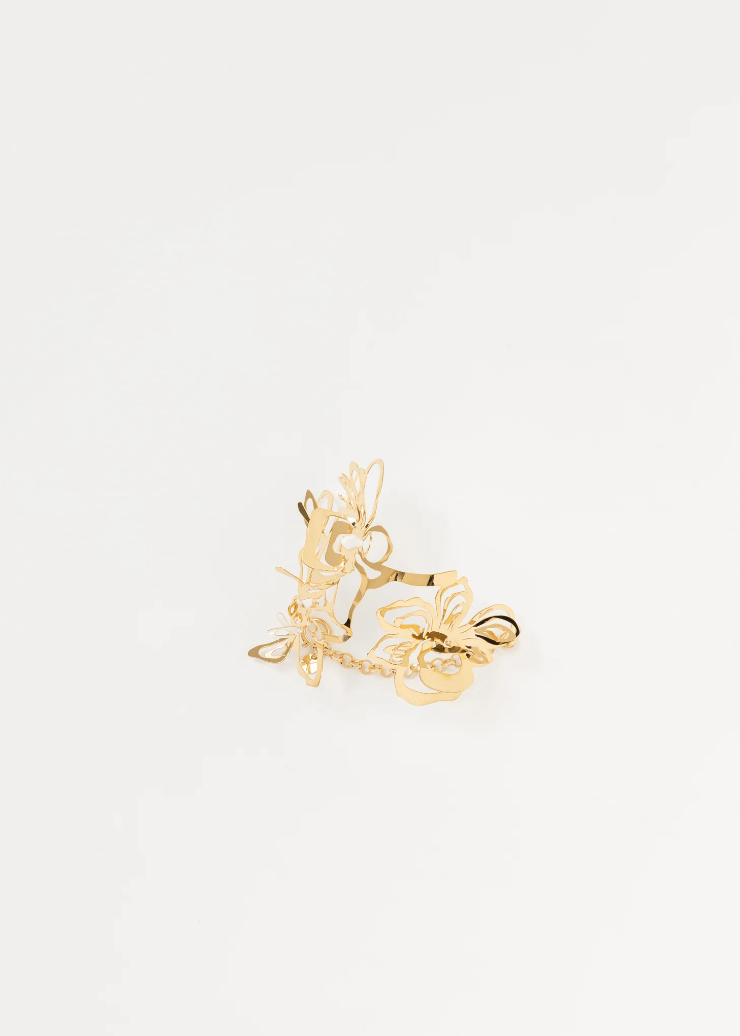 White And Gold ORCHID Bracelet - Image 8