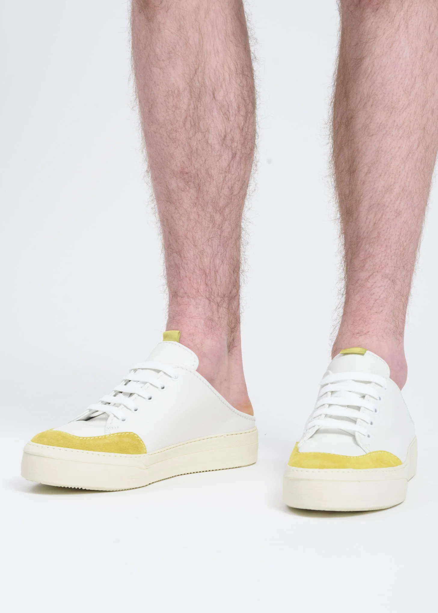 White and Yellow Sabot Sneakers - Image 3