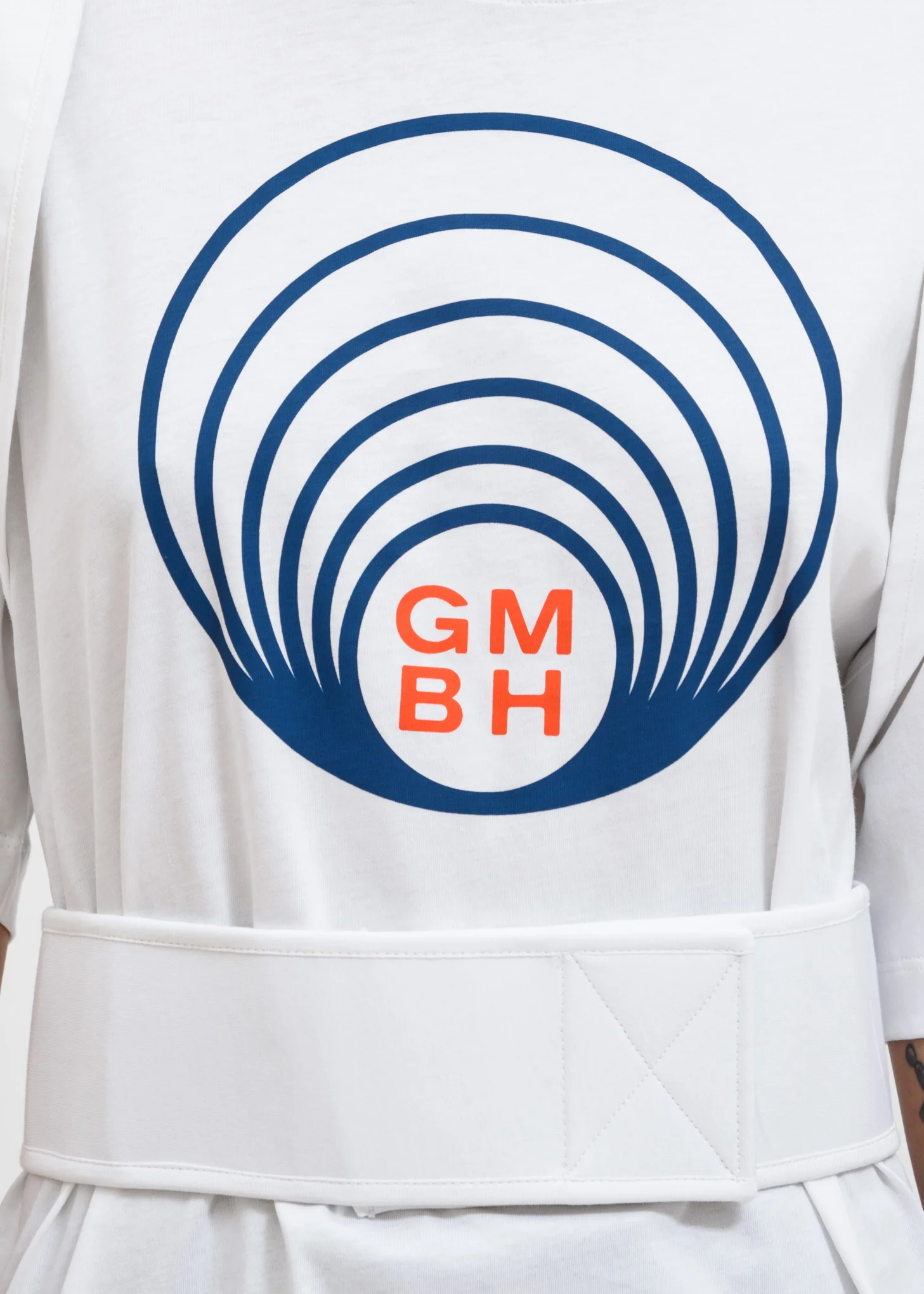 White Ashk T-Shirt w/ Suspenders - Image 3