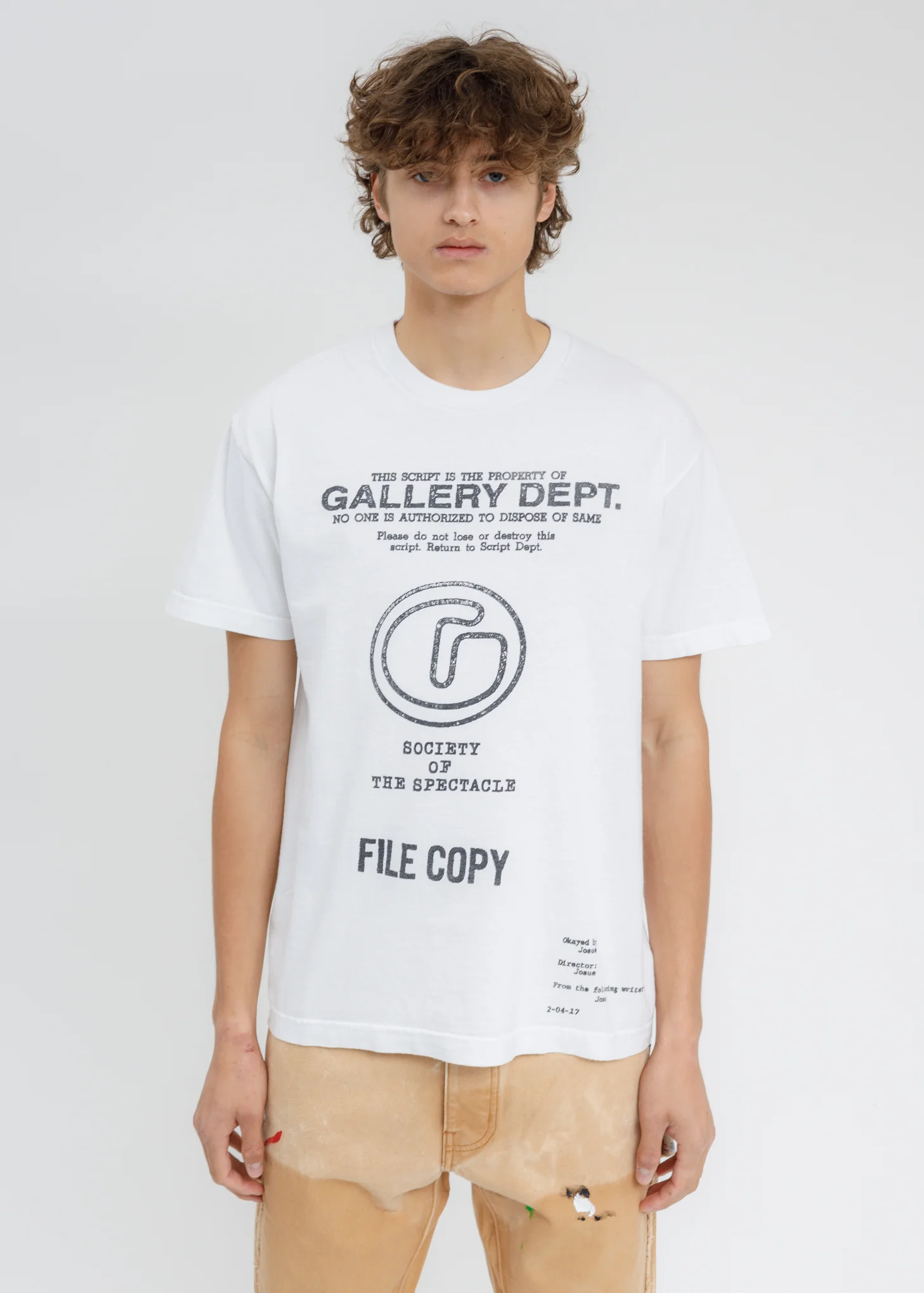 White SOCIETY OF THE SPECTACLE T-Shirt