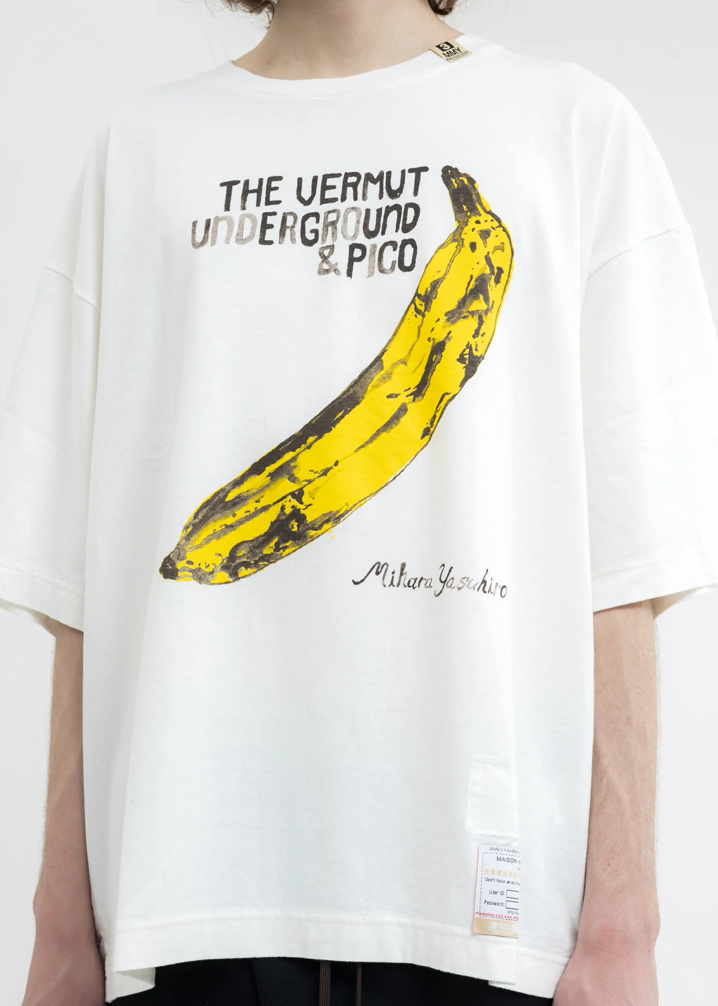 White Banana Printed T-Shirt - Image 2