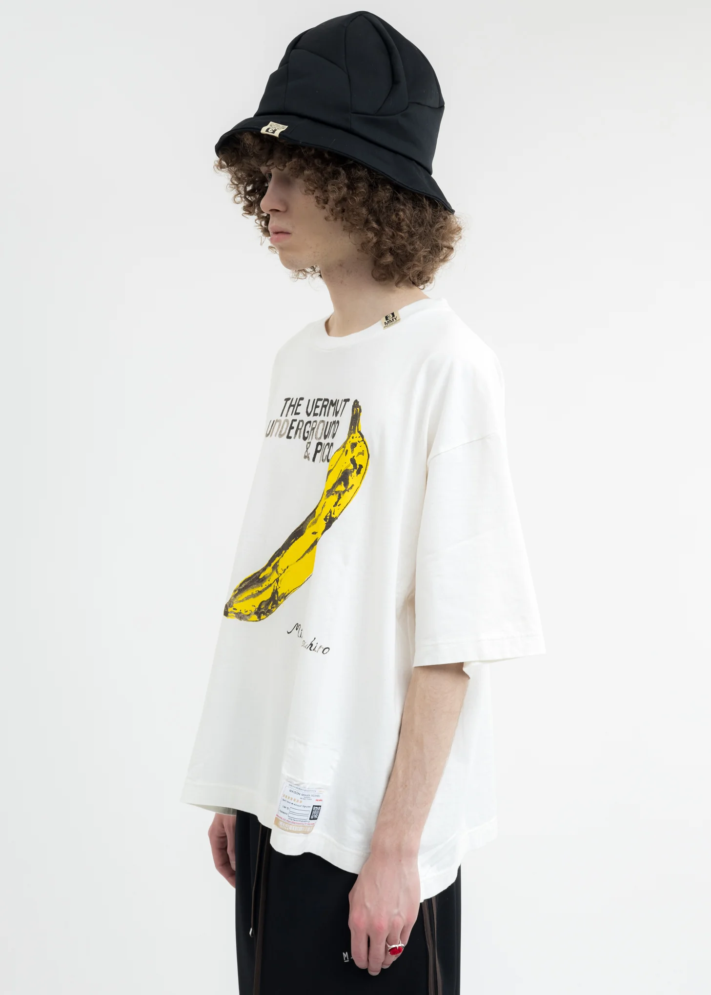 White Banana Printed T-Shirt - Image 3