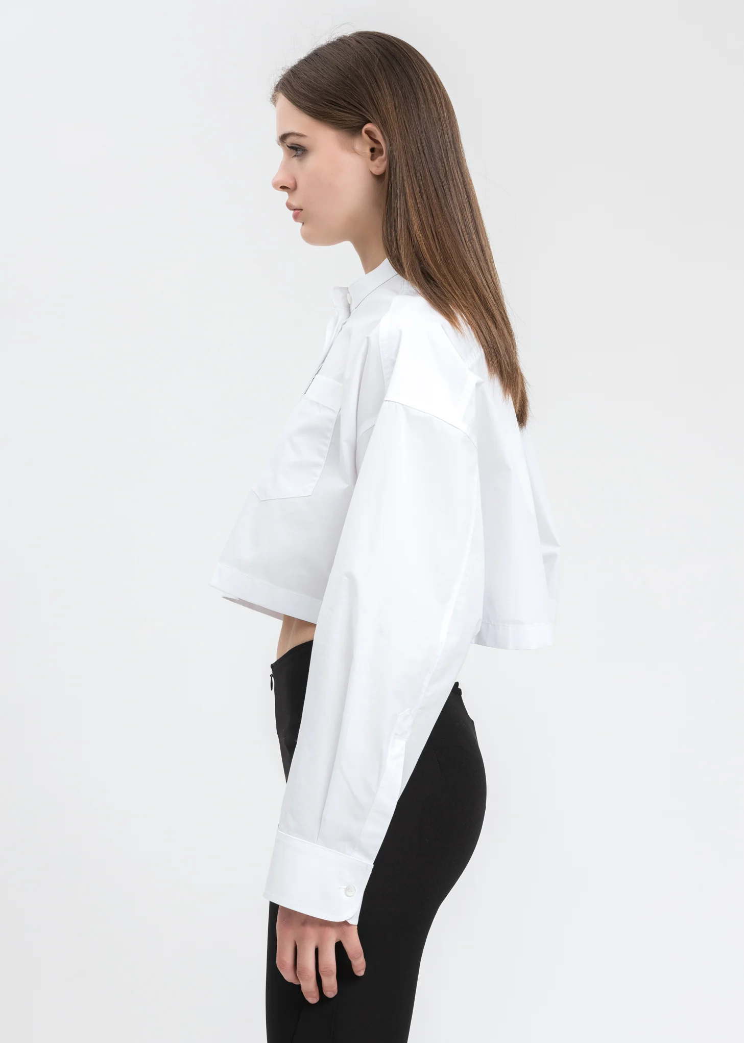 White Band Collar Shirt - Image 4