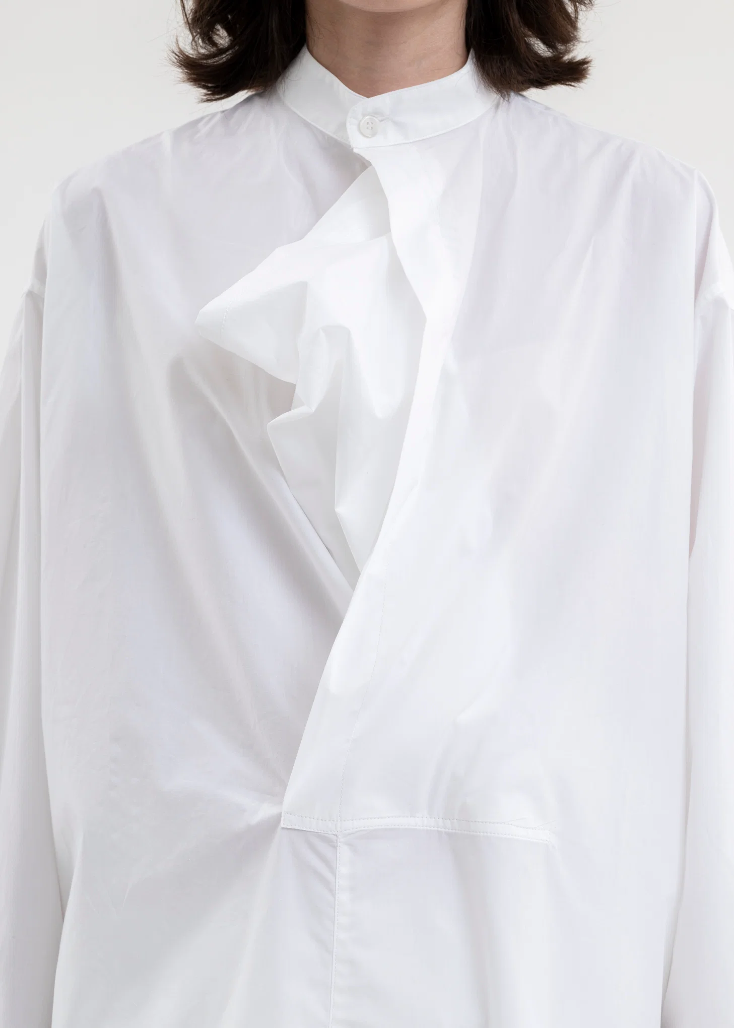 White Band Collar Shirt - Image 6