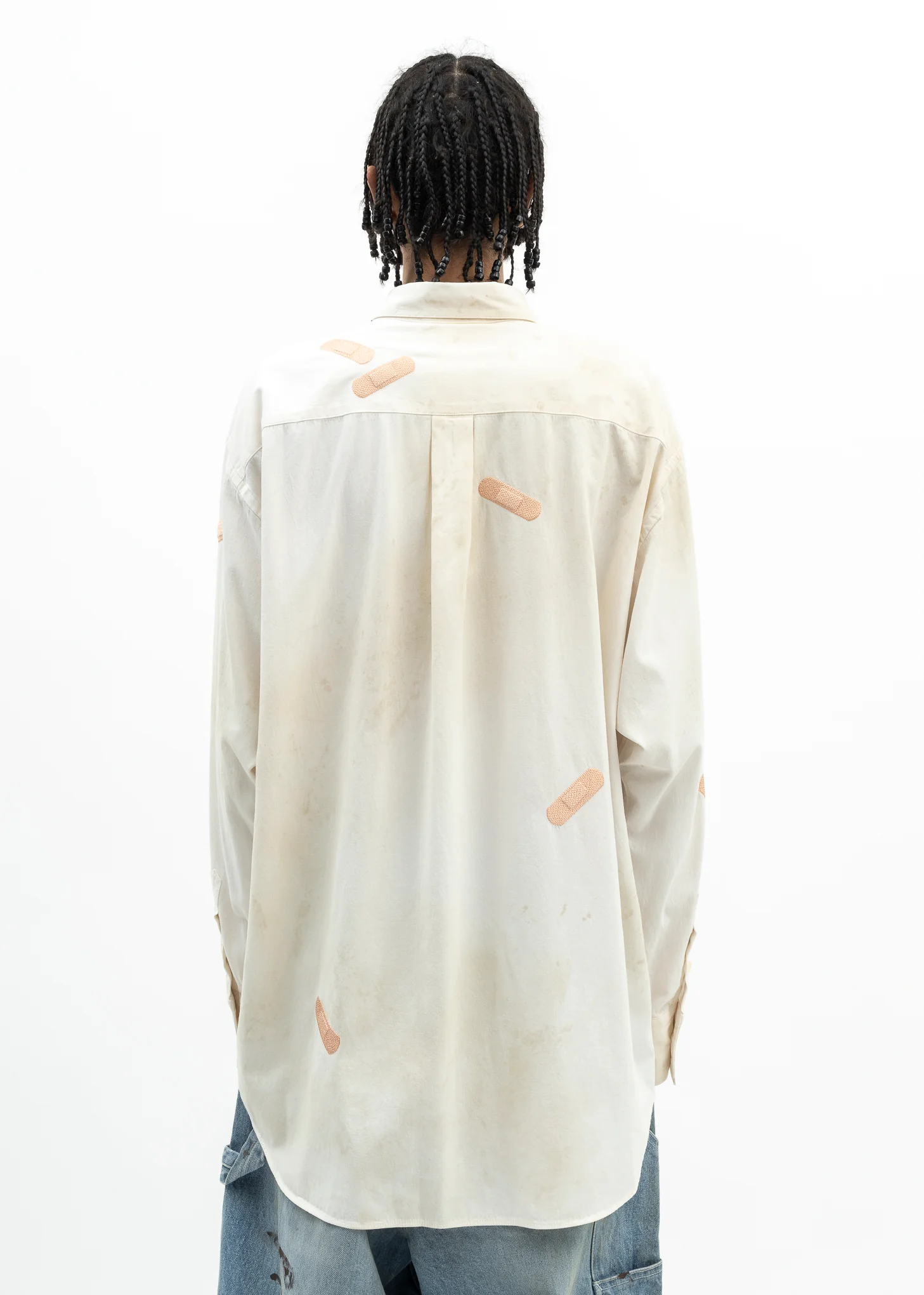 WHITE BANDAGE EMBROIDERY SHIRT - Image 2