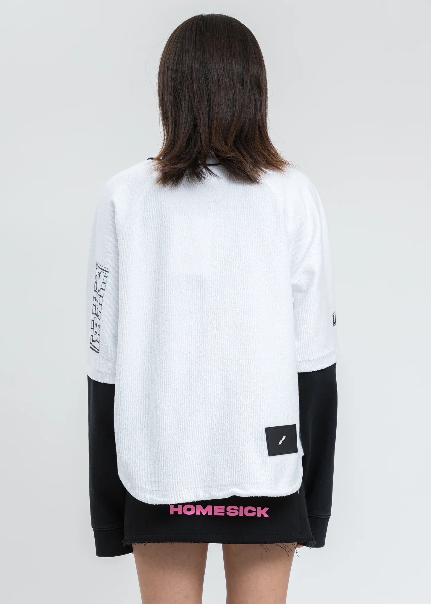 White Baseball Jersey Long Sleeve Jacket - Image 4