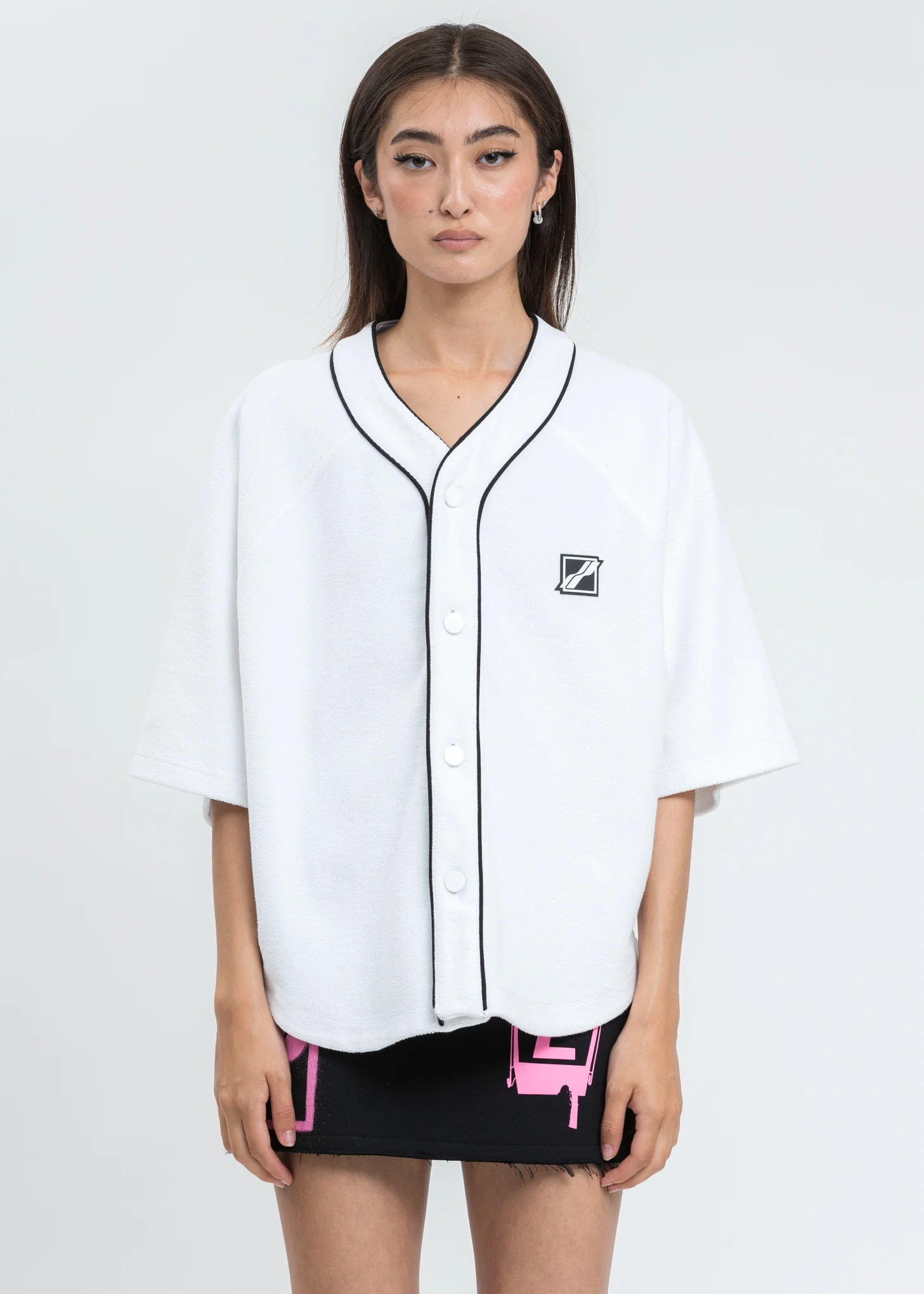 White Baseball Jersey Shirt