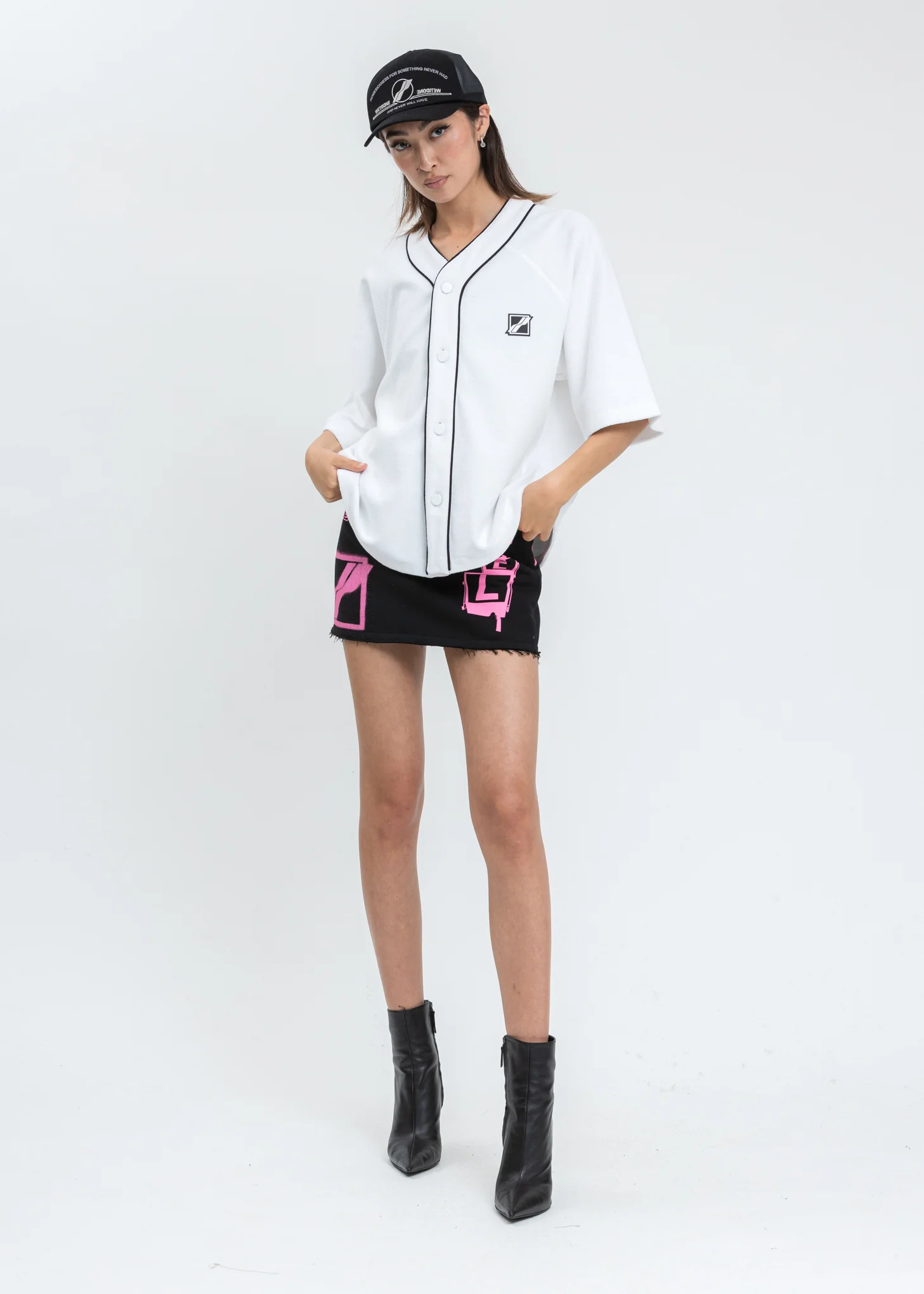 White Baseball Jersey Shirt - Image 6