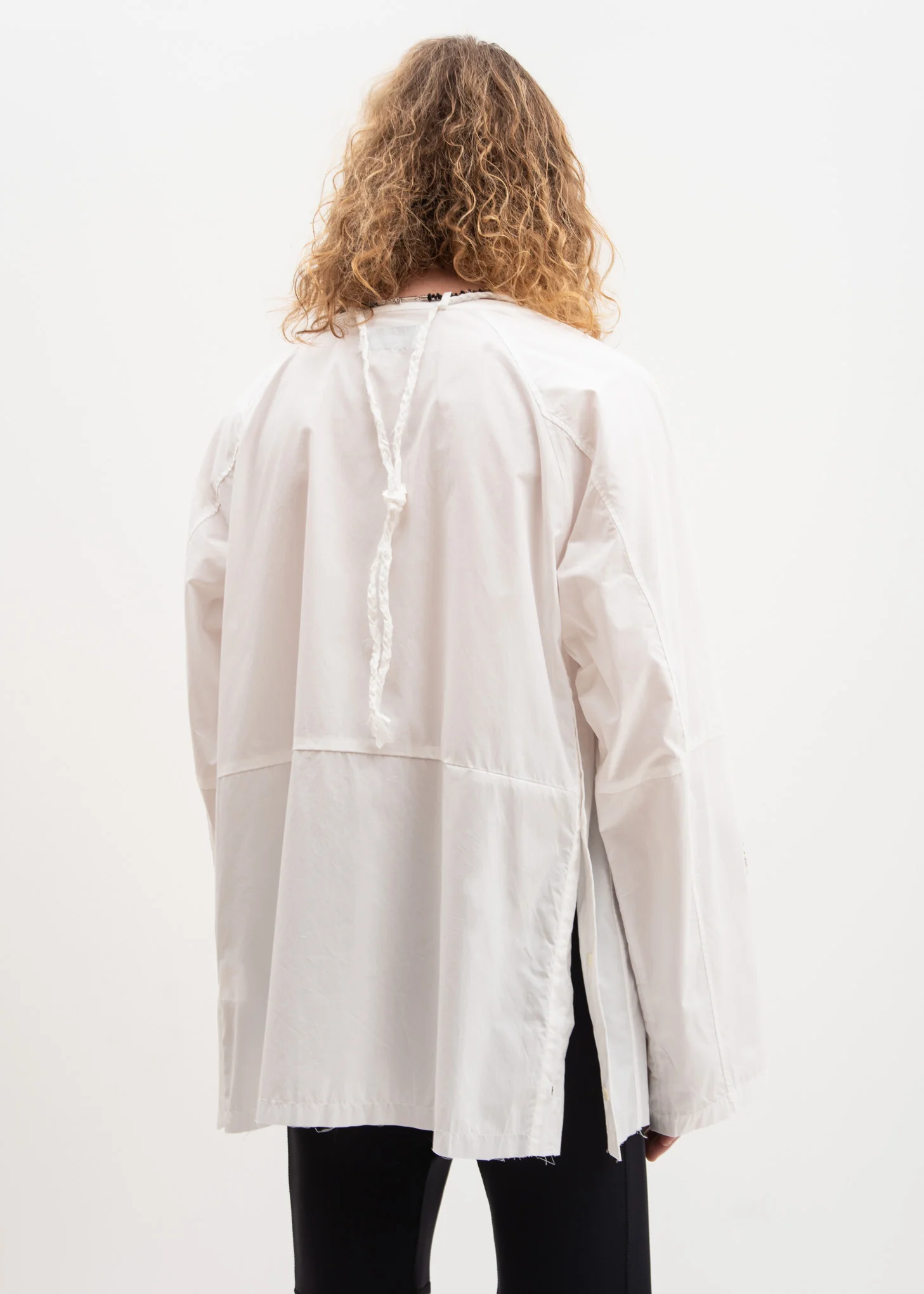 White Beaded Necklace Shirt - Image 3