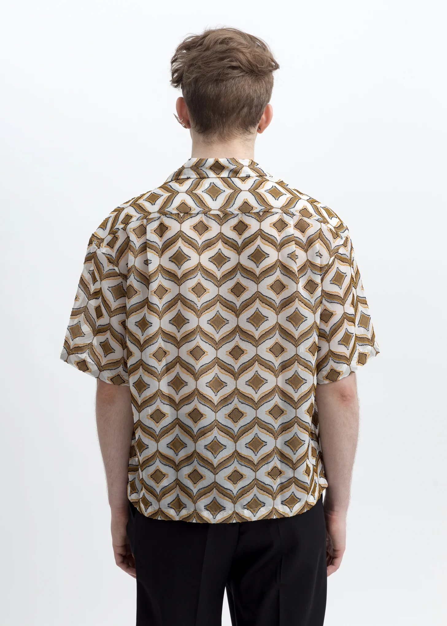 White & Beige Kim Shirt - Image 4