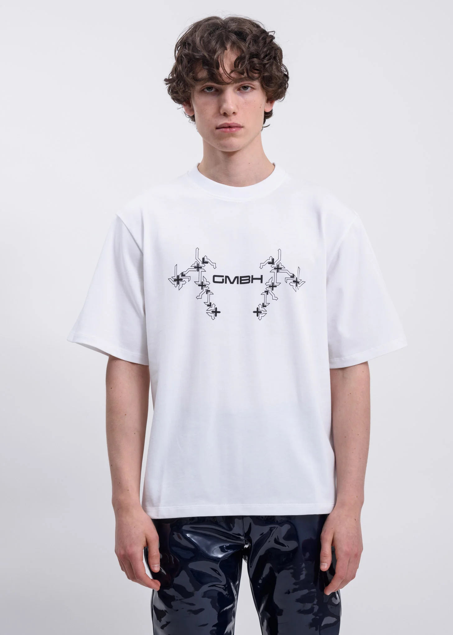 White Birk Screen Printed T-Shirt