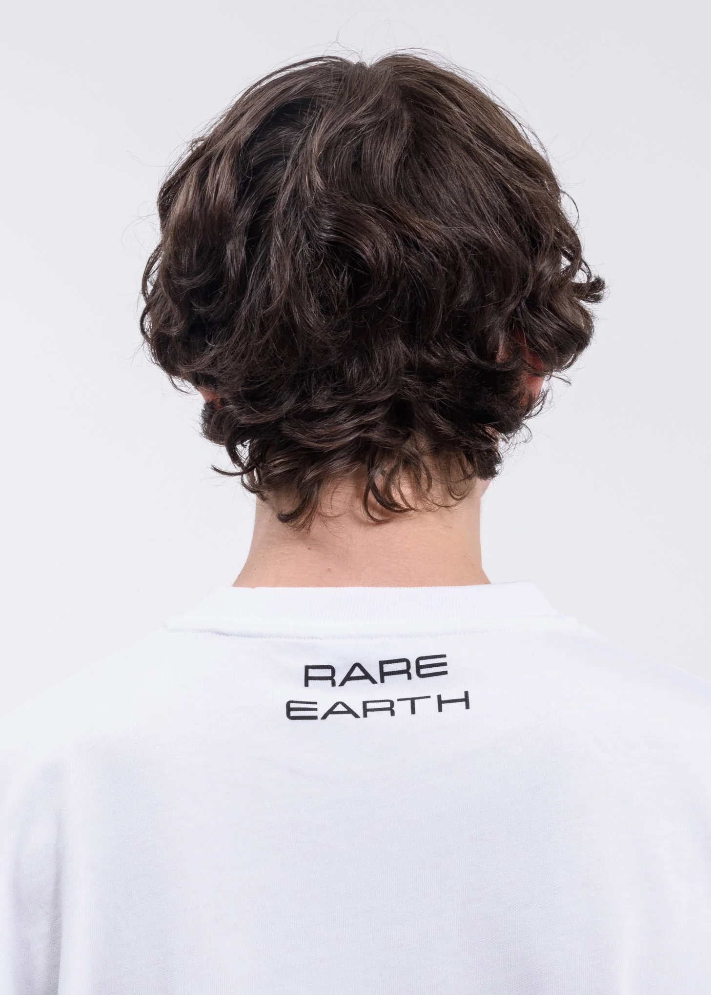 White Birk Screen Printed T-Shirt - Image 4