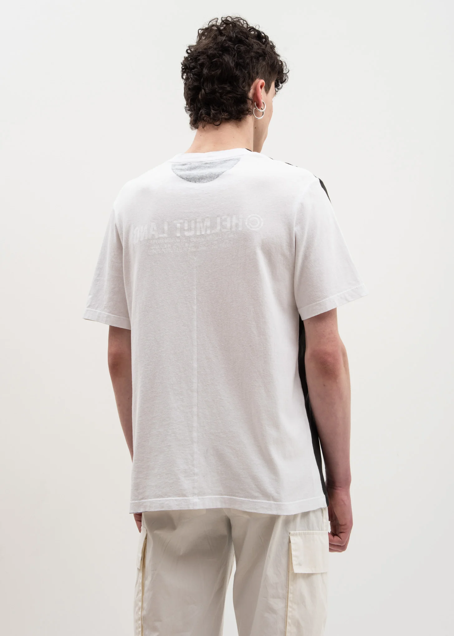 White Black Square T-Shirt - Image 2