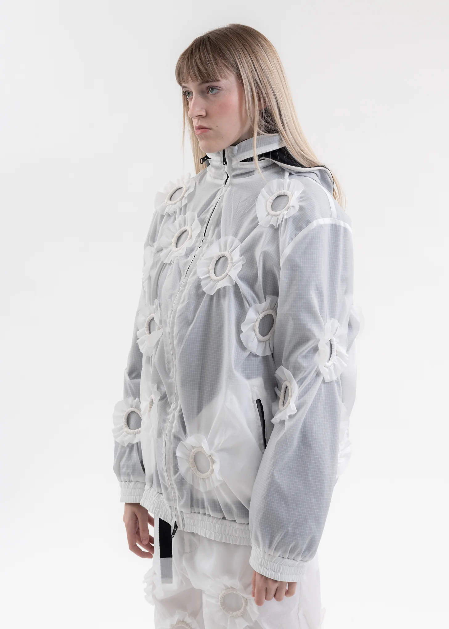 WHITE BLOOM WINDBREAKER - Image 3