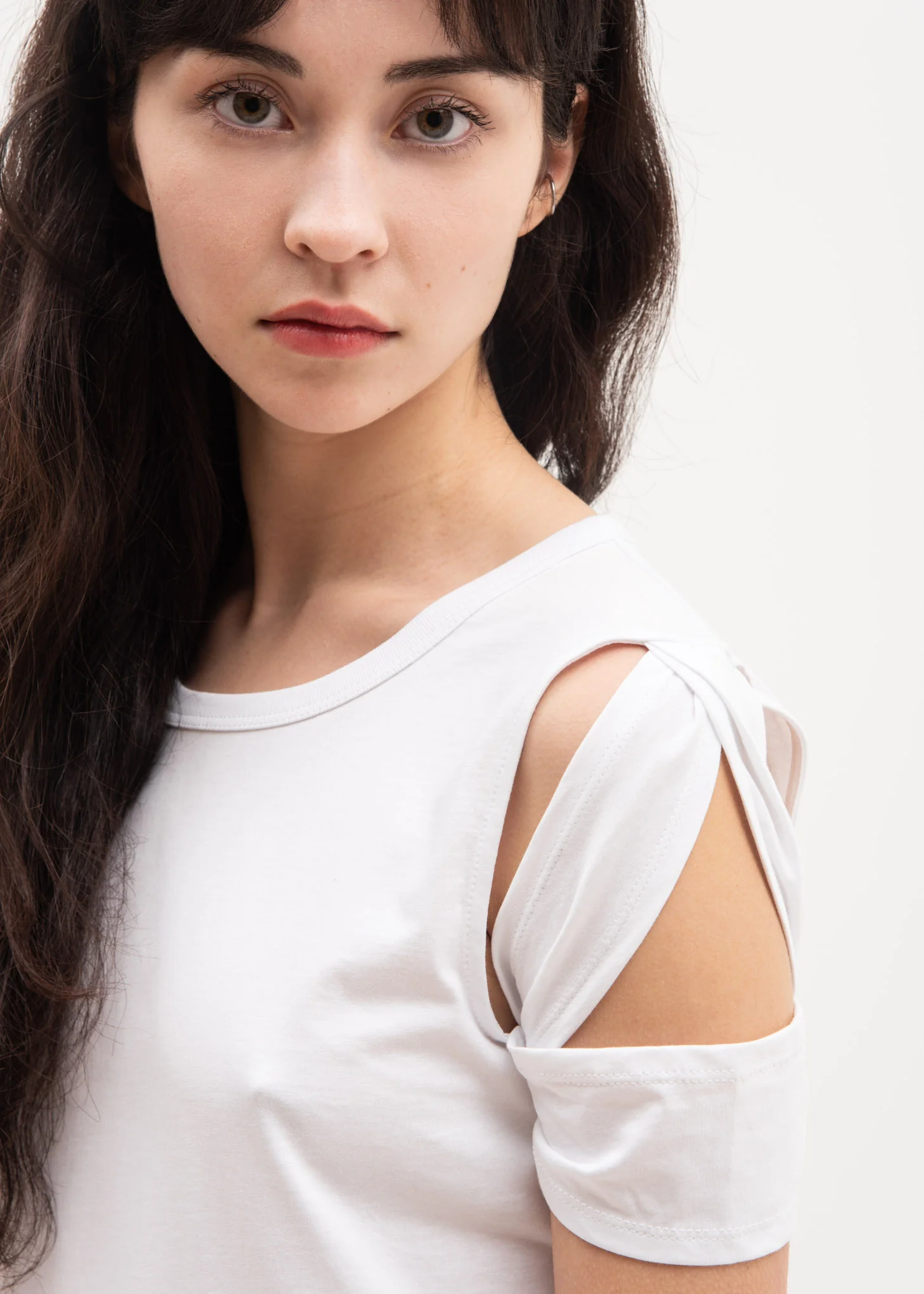 White Bondage Sleeve T-Shirt - Image 2