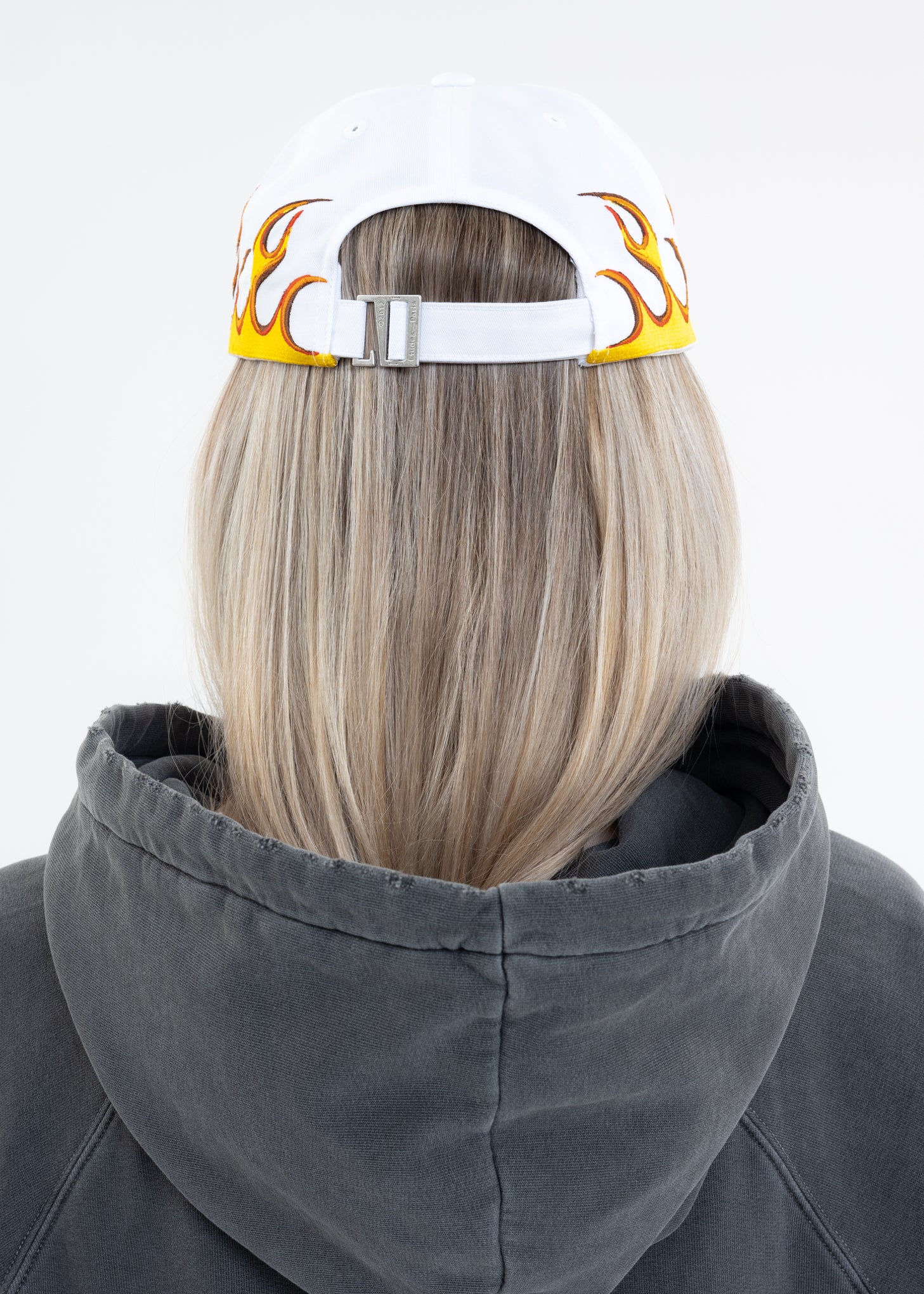 White BOOSTER FLAMING Cap - Image 7