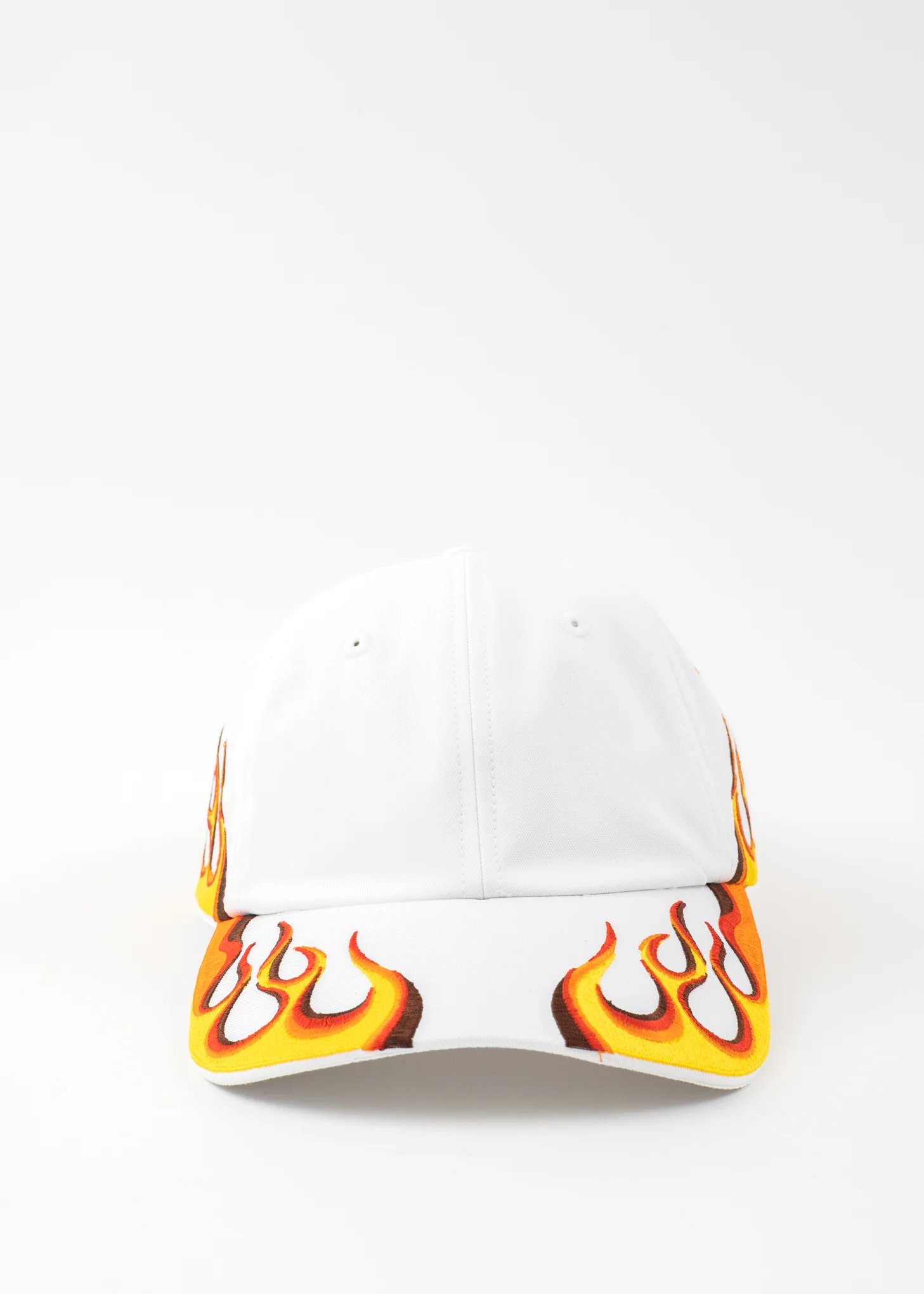 White BOOSTER FLAMING Cap