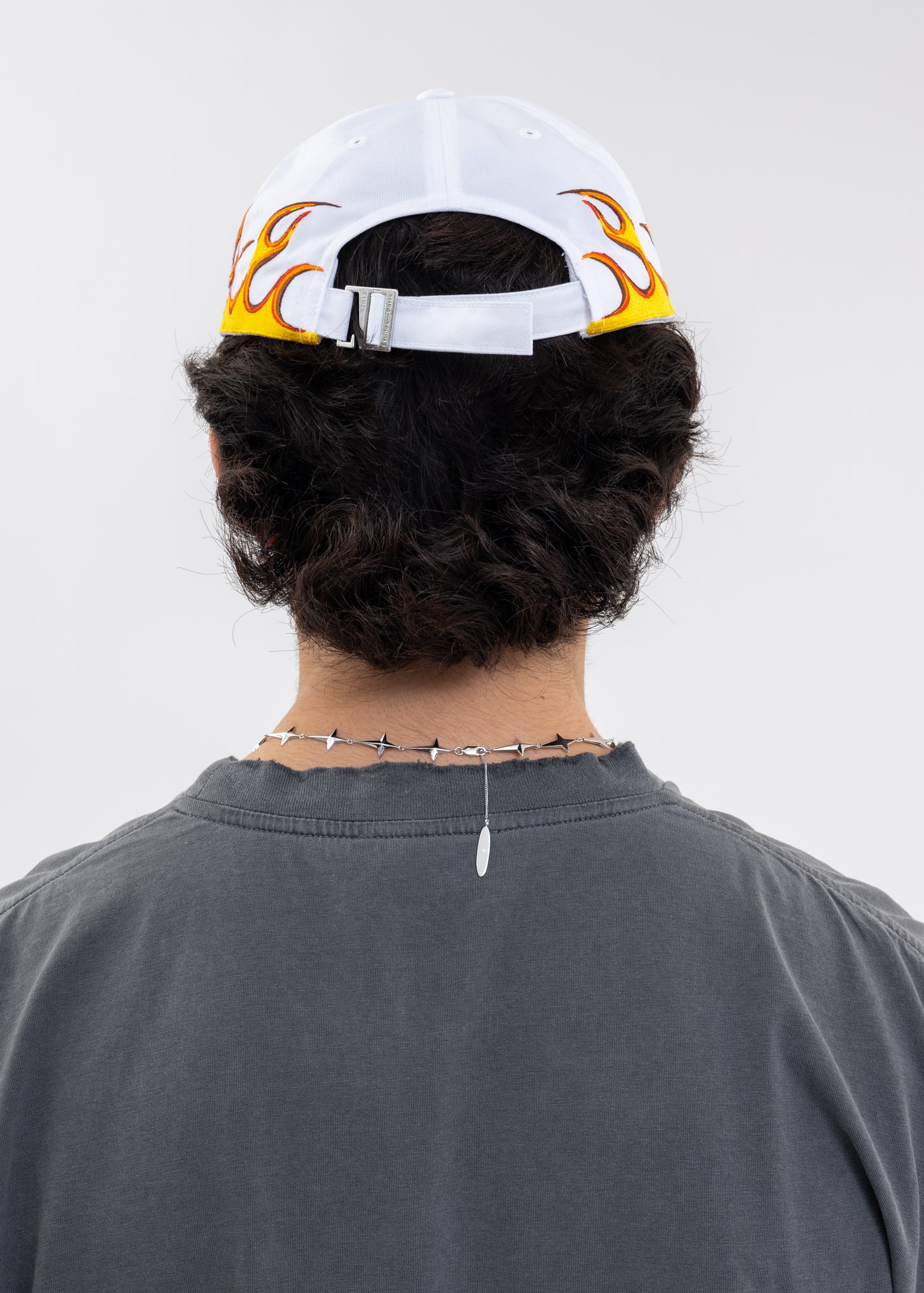 White BOOSTER FLAMING Cap - Image 7