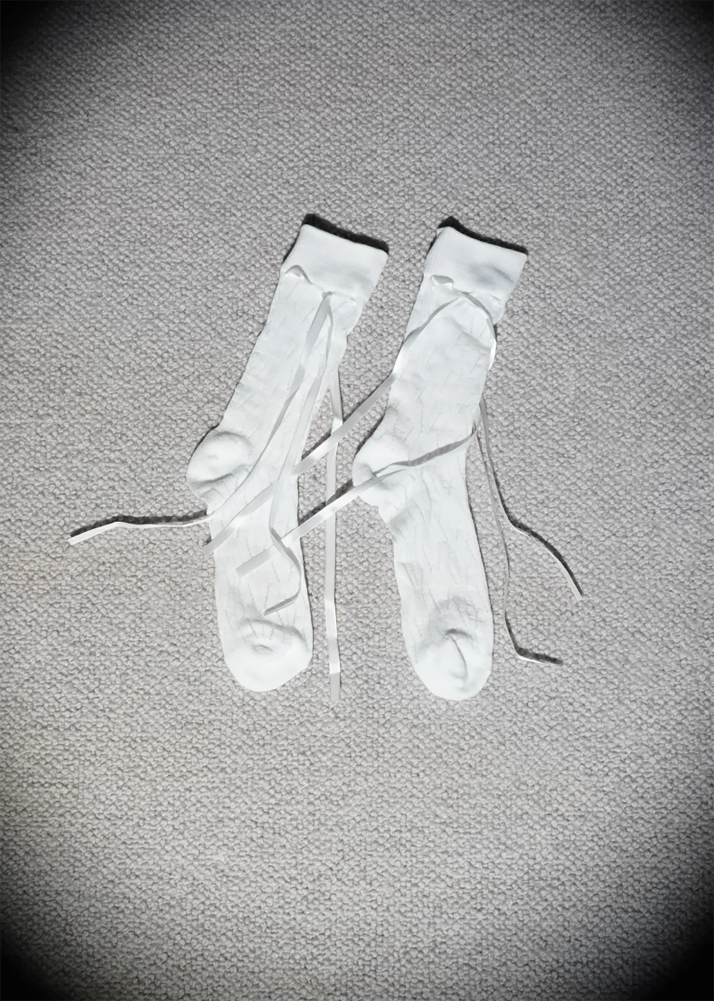 White Bow Lace Socks
