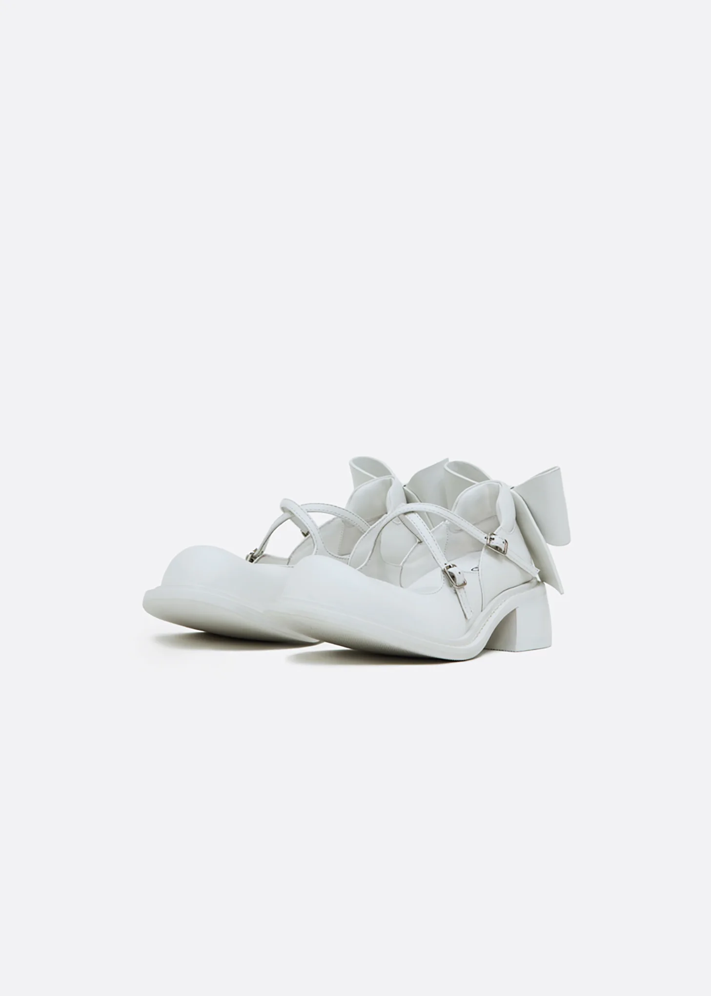 White Bow Mary Jane 5CM
