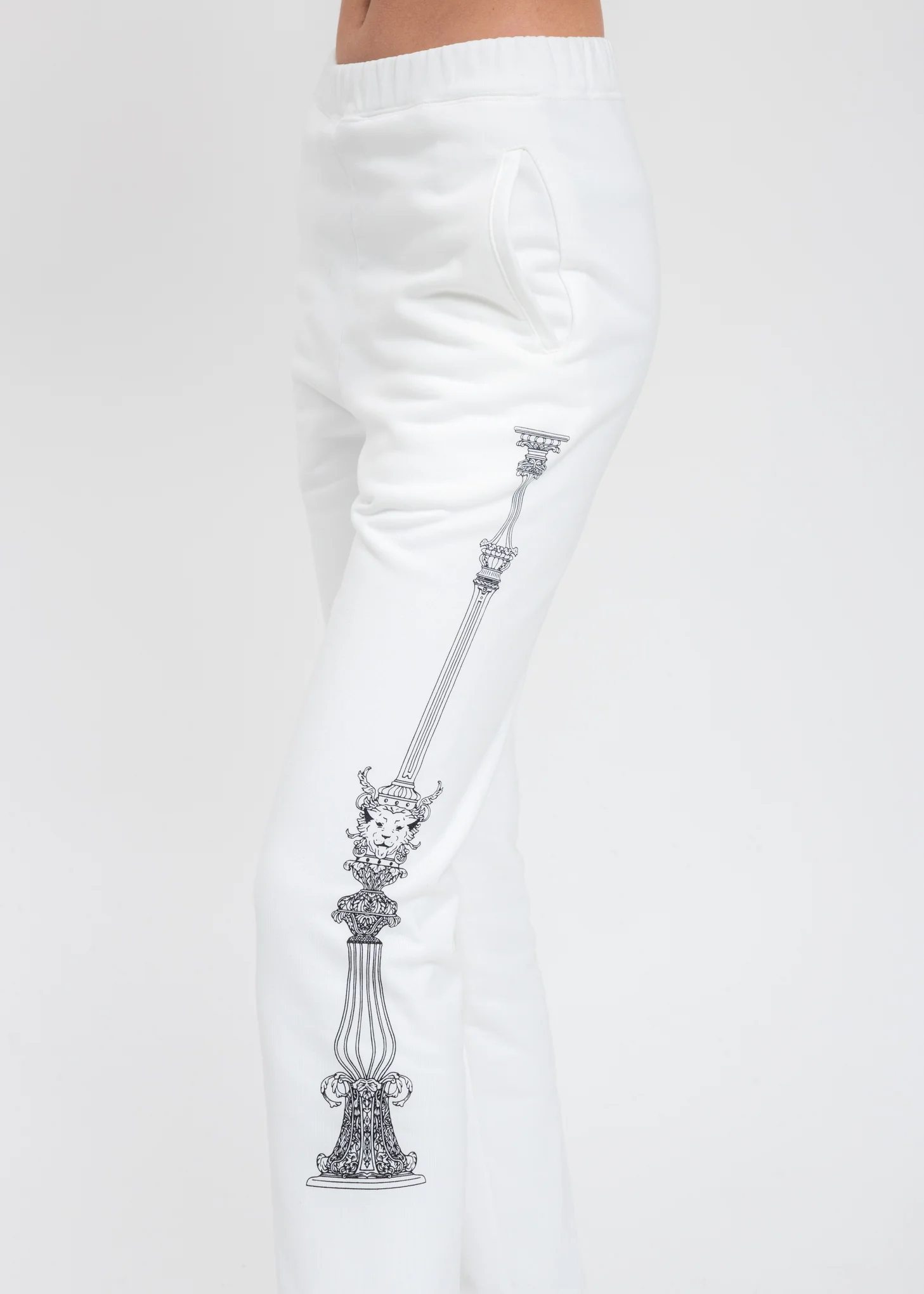 White Building Sweatpants - Image 2