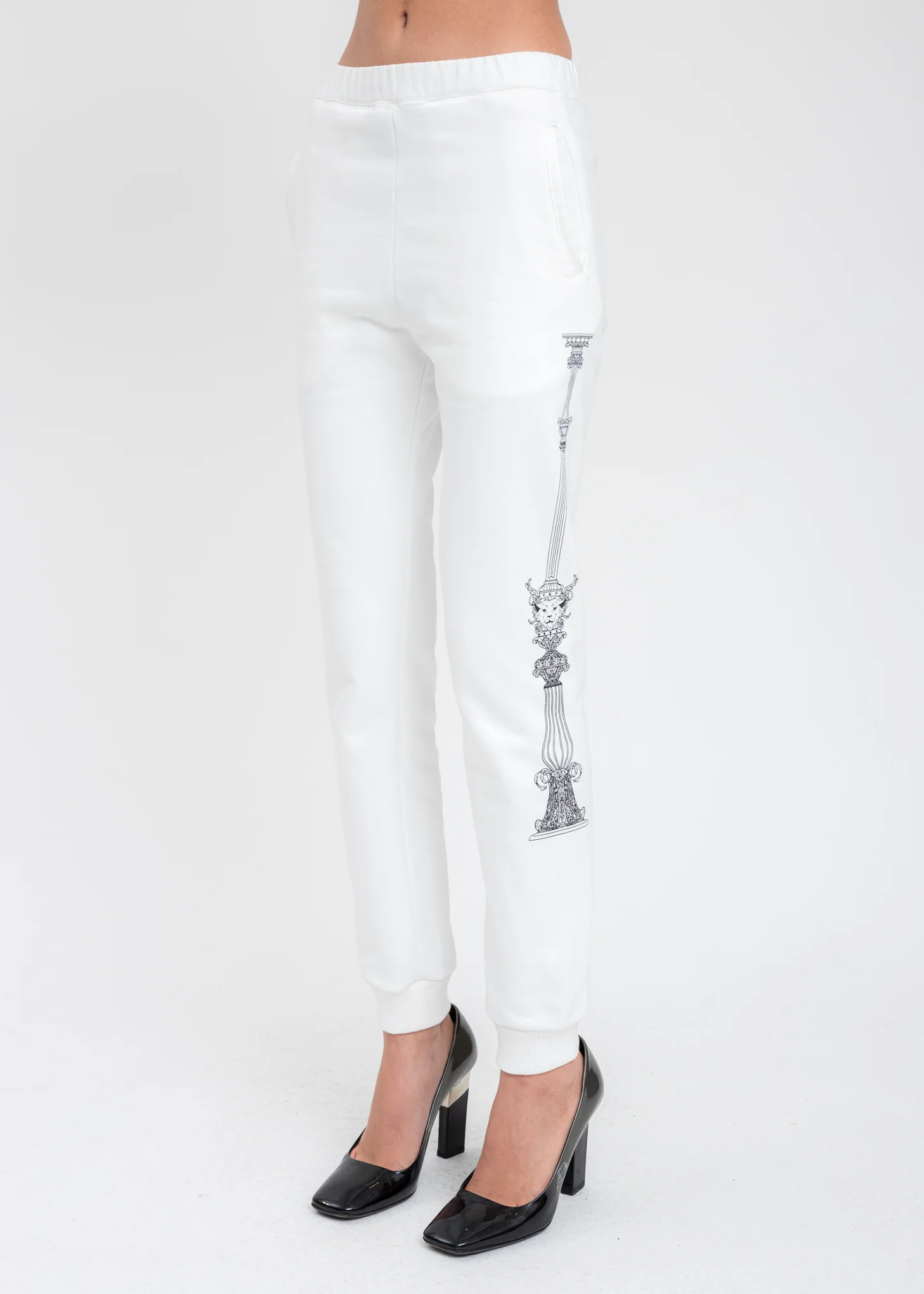 White Building Sweatpants - Image 3