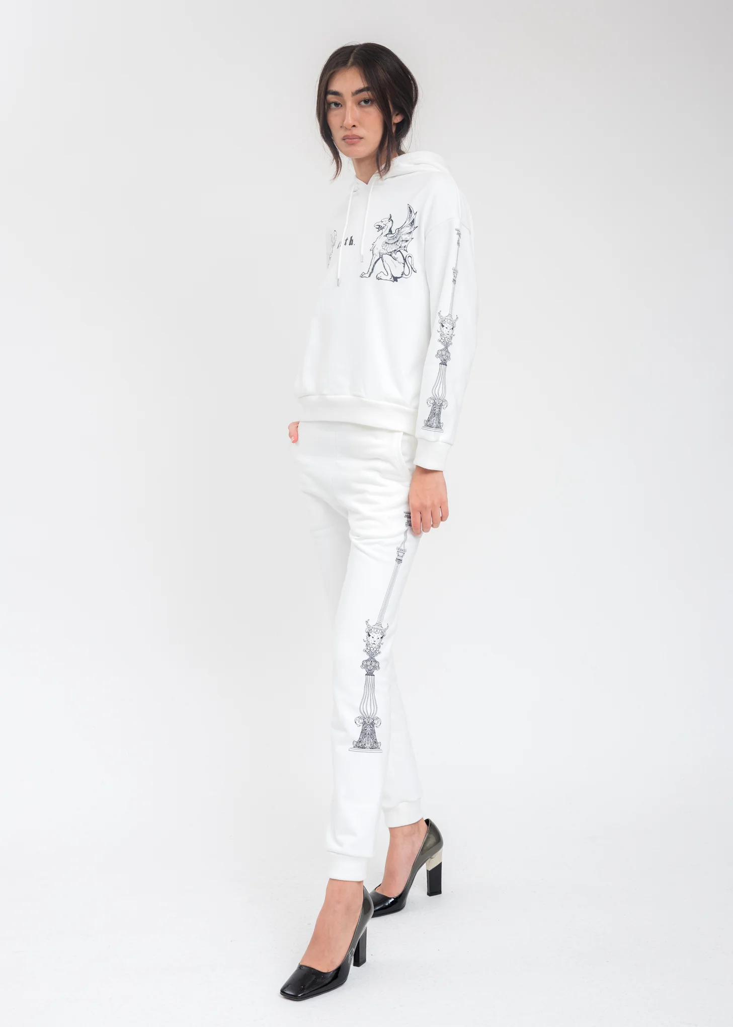 White Building Sweatpants - Image 6