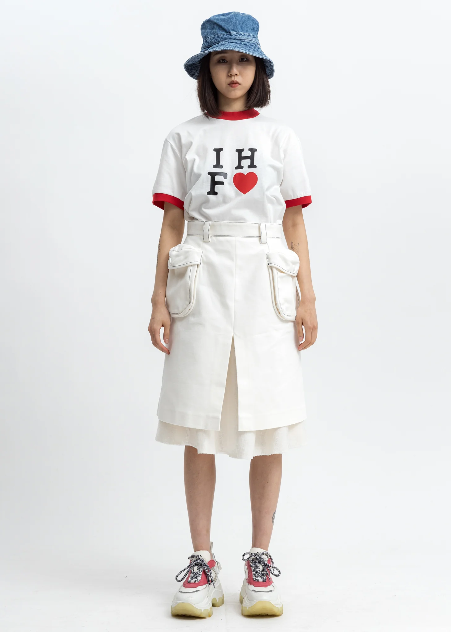 White Cargo Skirt - Image 4