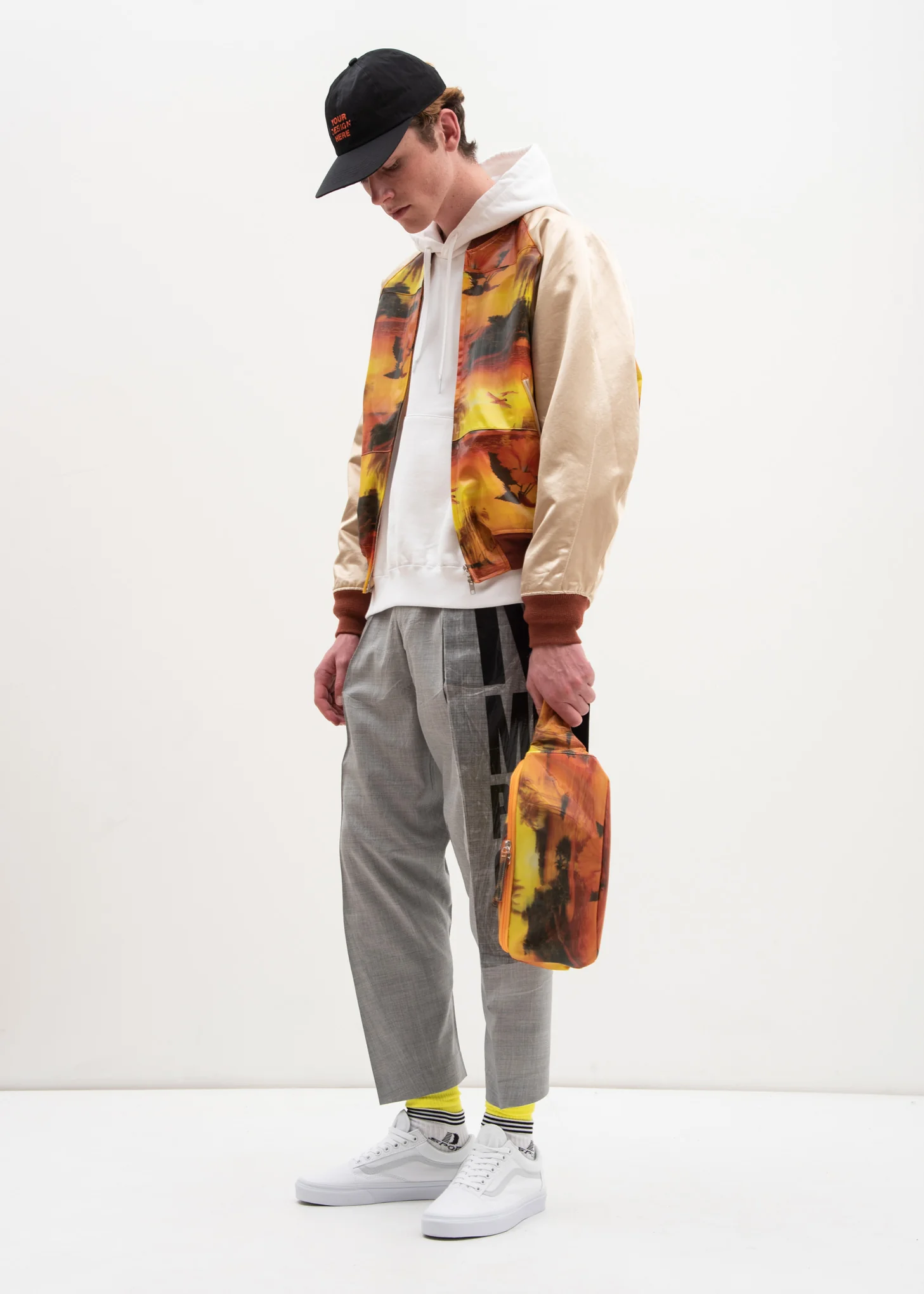 White Chaos Embroidery Hoodie - Image 5